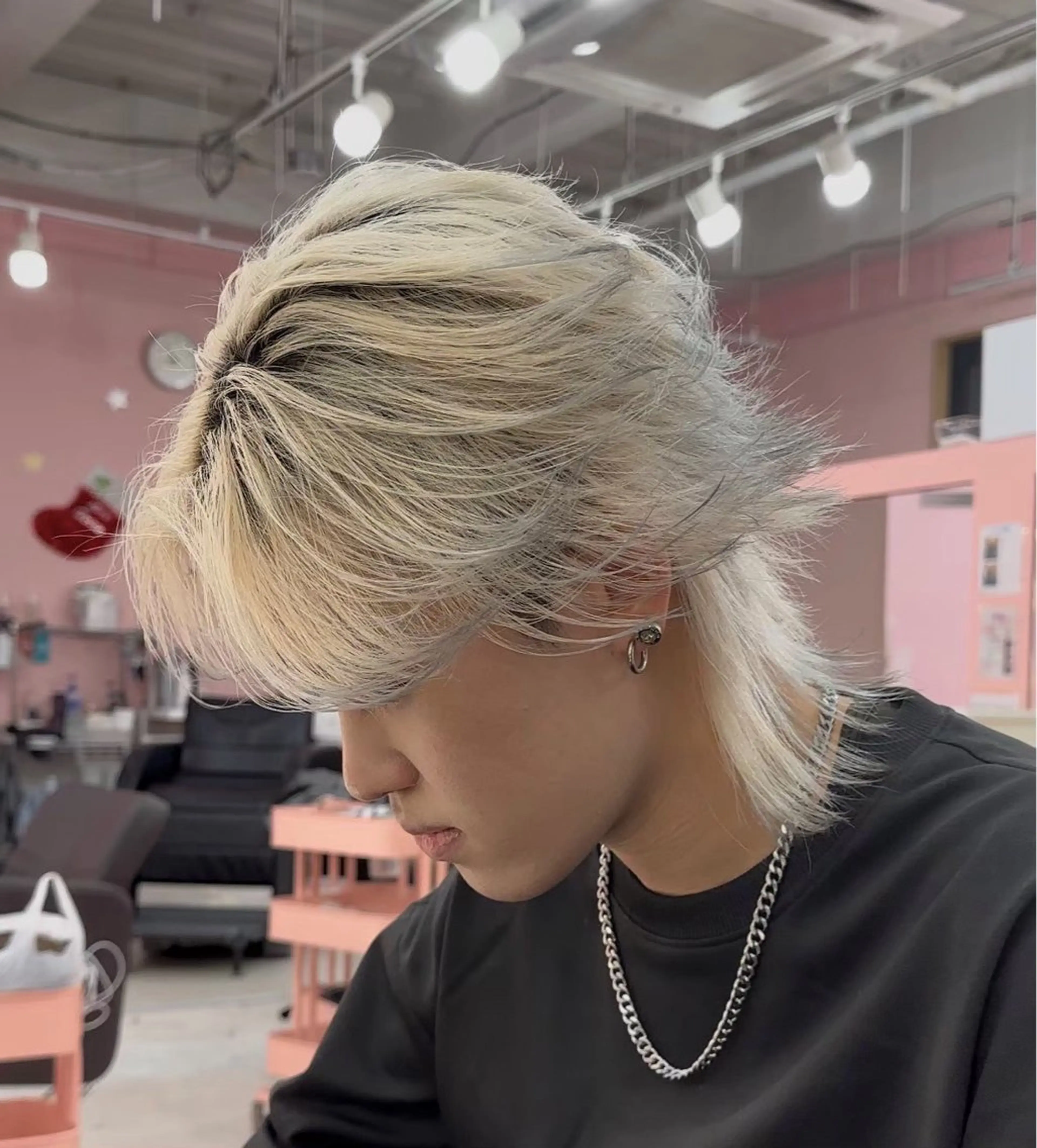 カラー メンズ ダウンパーマ／カルマ パーマ／Yutoのヘアスタイル