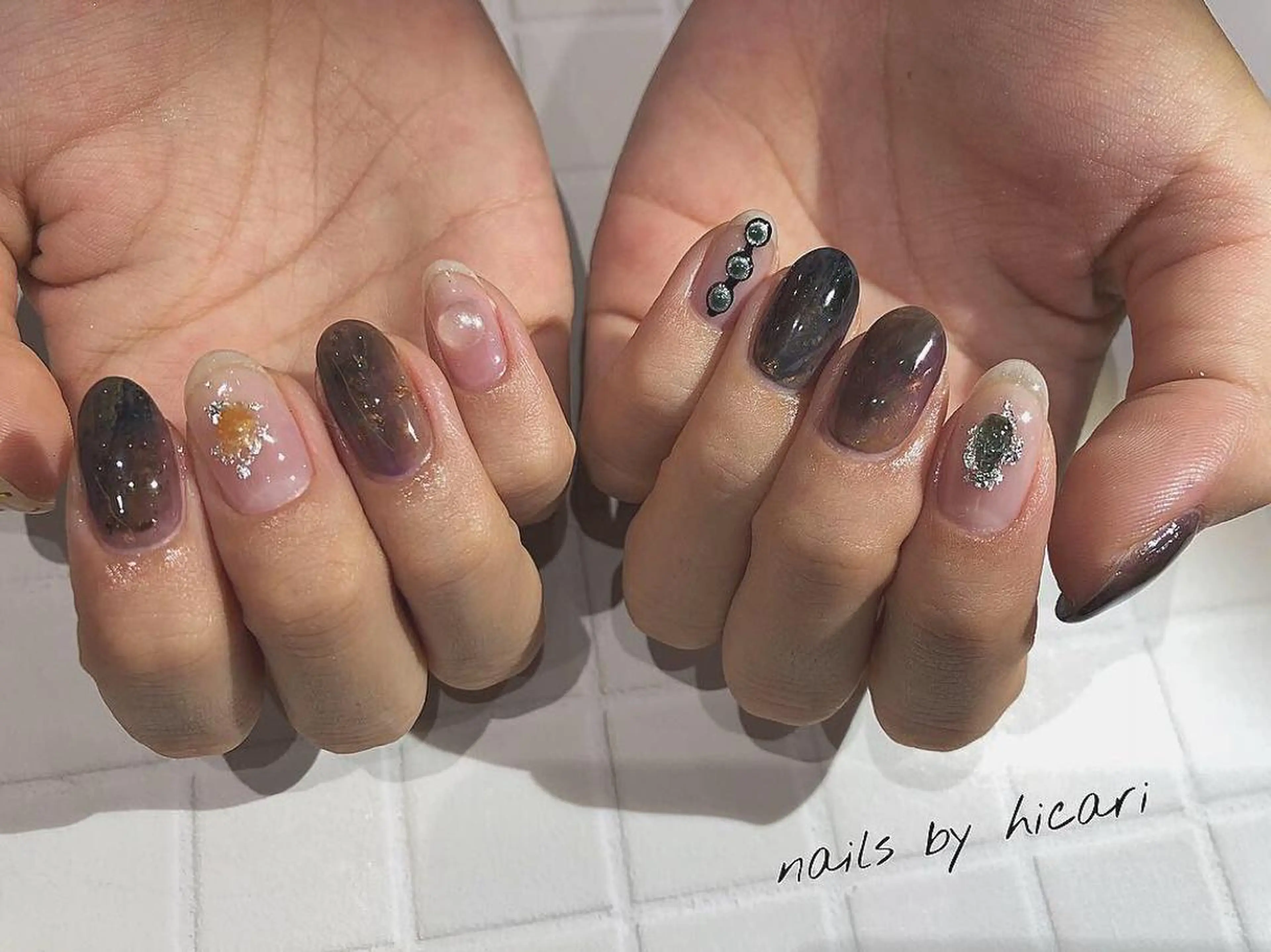 ショート カラー キッズ ネイル マツエク・マツパ illum hicariのネイルデザイン