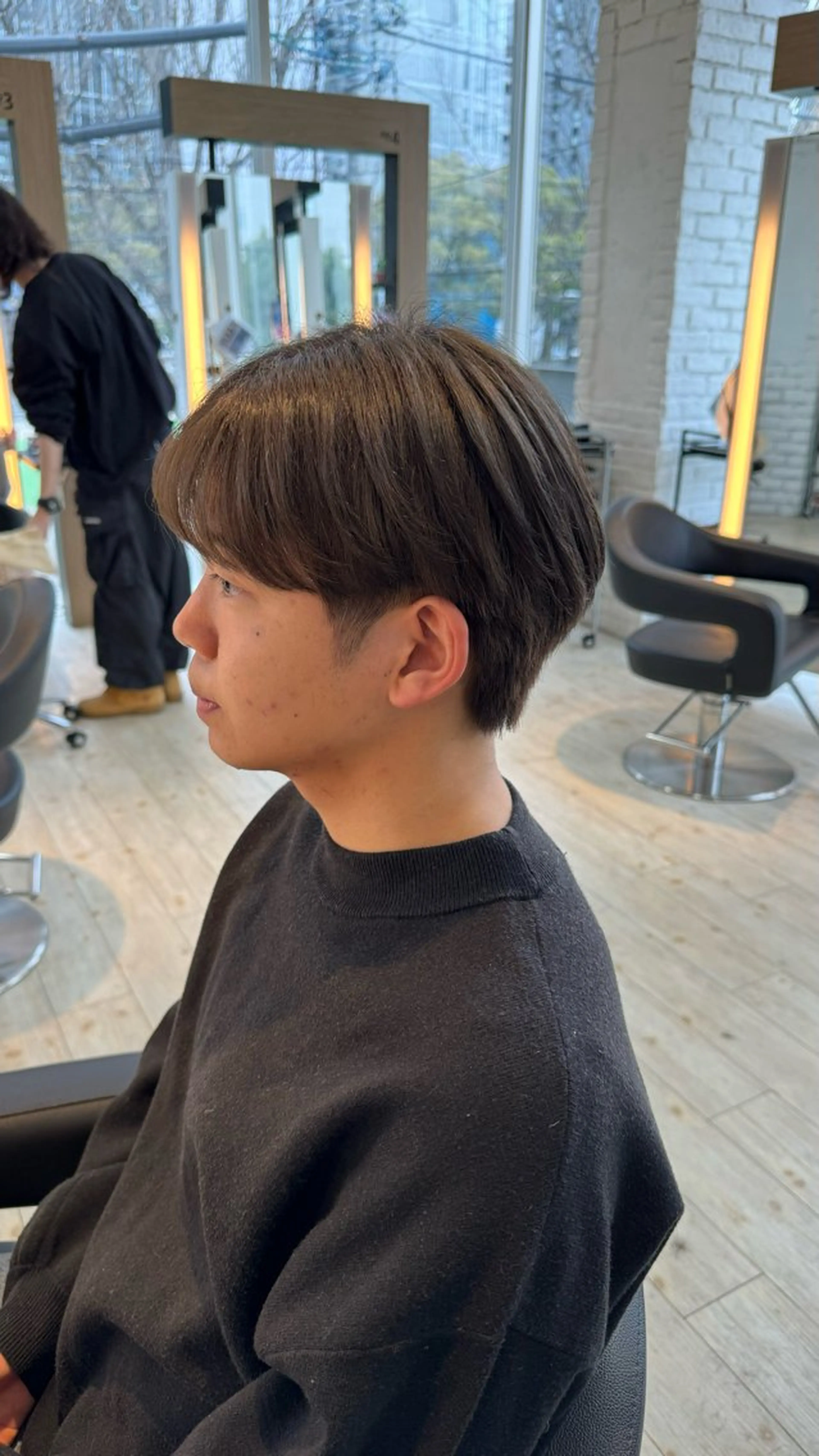 メンズ メンズ韓国風 マッシュ シースルーマッシュ カット rinko/メンズ/ ブリーチカラー/栄のヘアスタイル