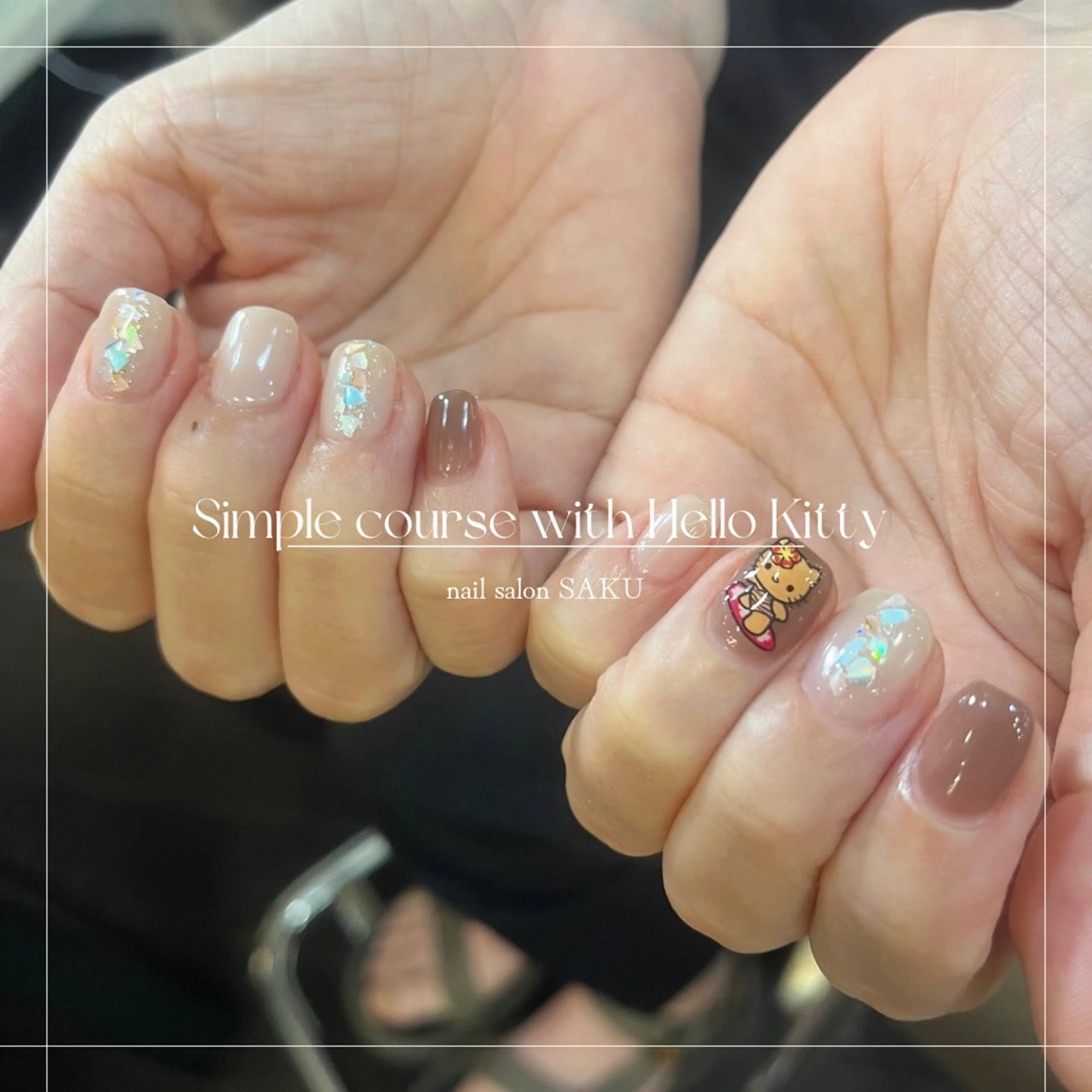 ネイル ニュアンスネイル シンプルネイル ハンドネイル SAKU nail 作島茜のネイルデザイン