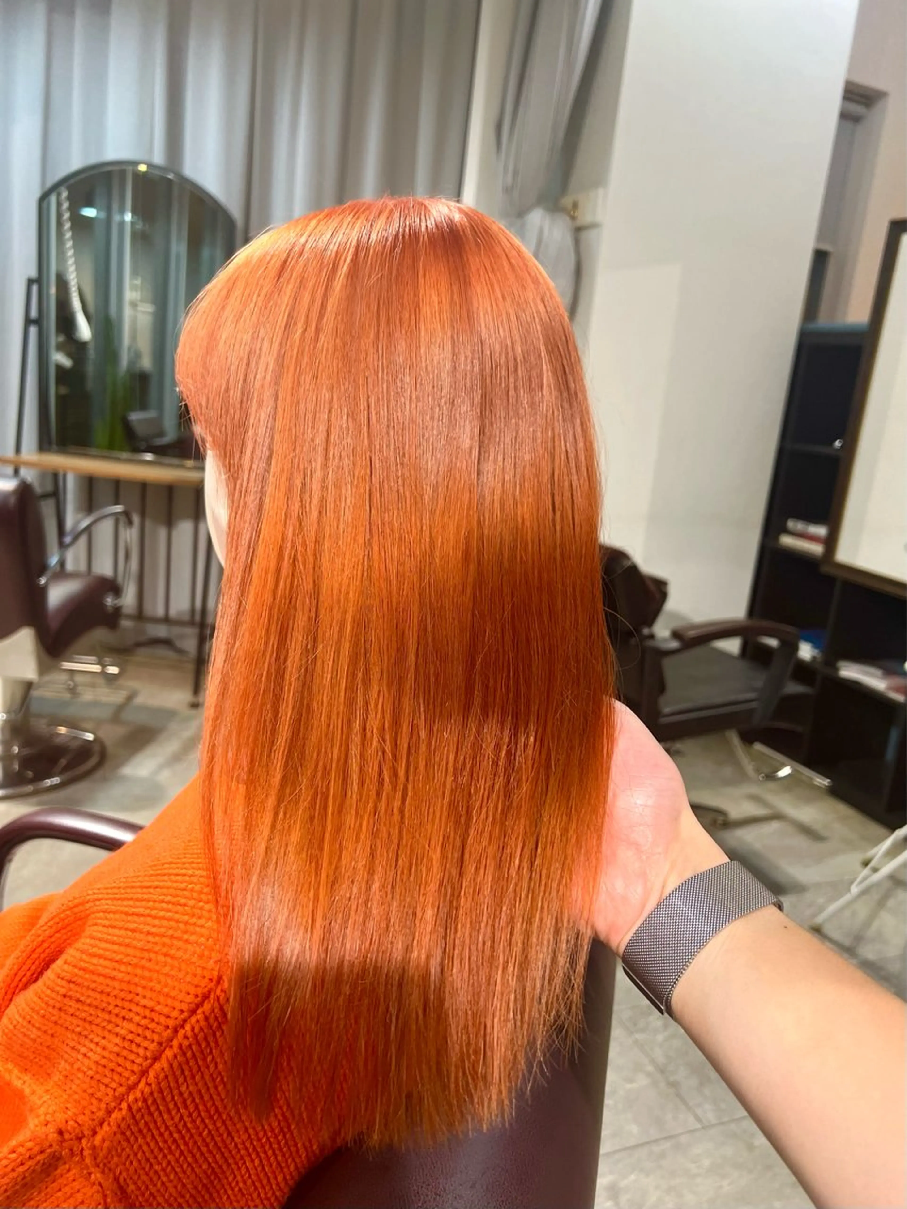 セミロング カラー ヘアアレンジ ヘアカラー トリートメント ヘアセット 🌈インナーカラー ‘ショウマ’🌈のヘアスタイル