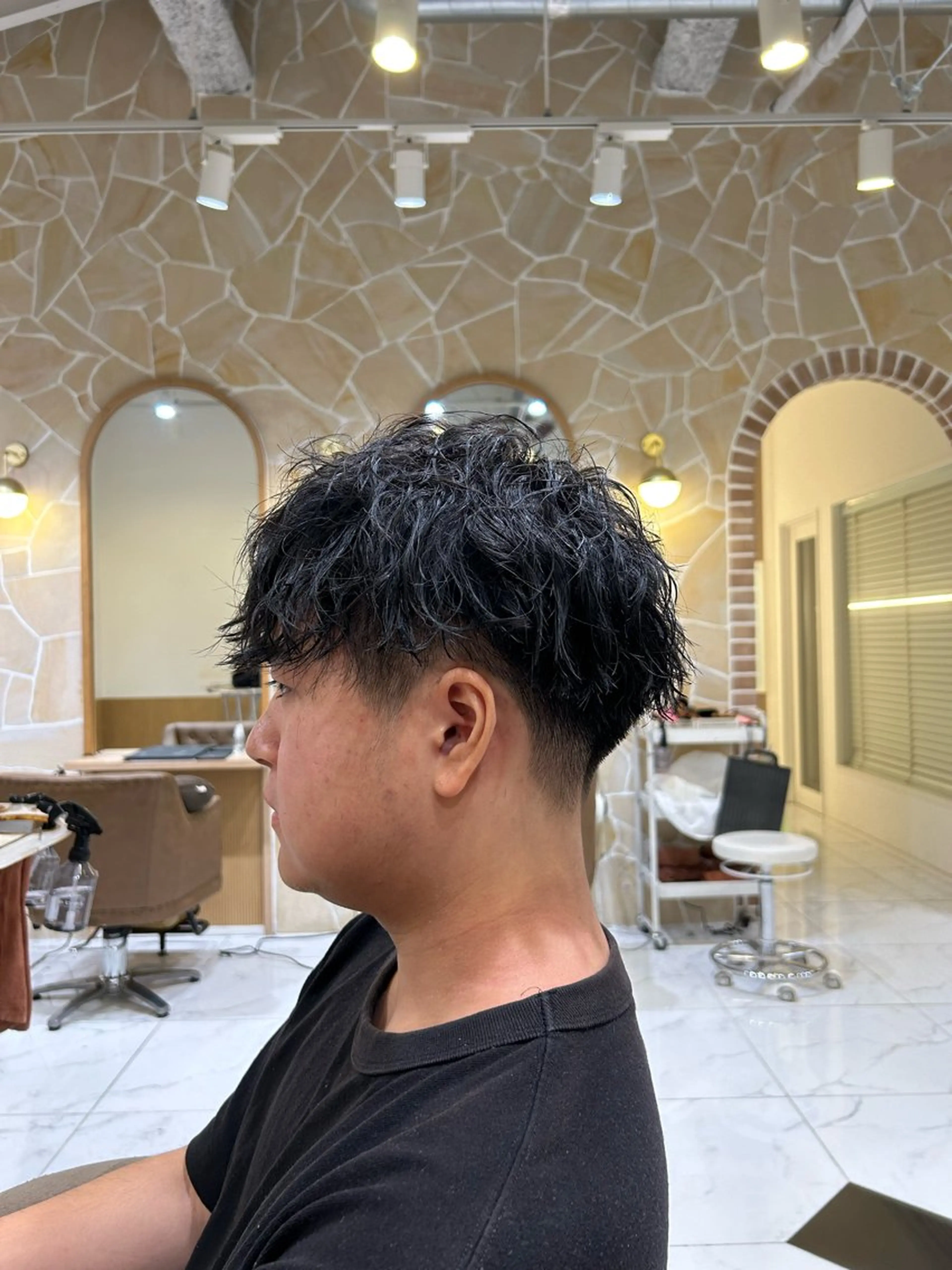 パーマ メンズ カット パーマ 辻 雅也のヘアスタイル