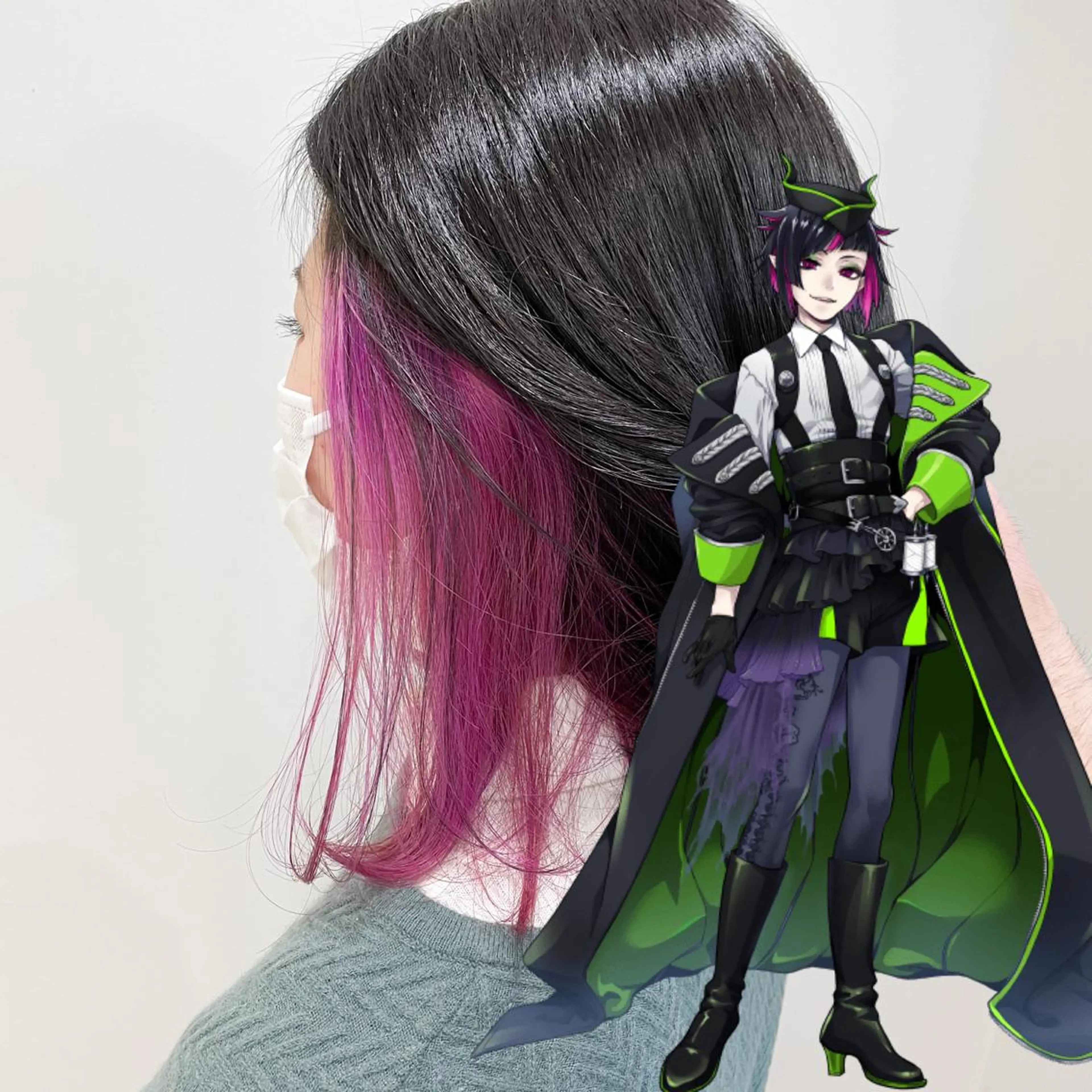 ミディアム カラー ヘアカラー トリートメント 縮毛矯正/髪質改善 /韓国風　山川春輝のヘアスタイル