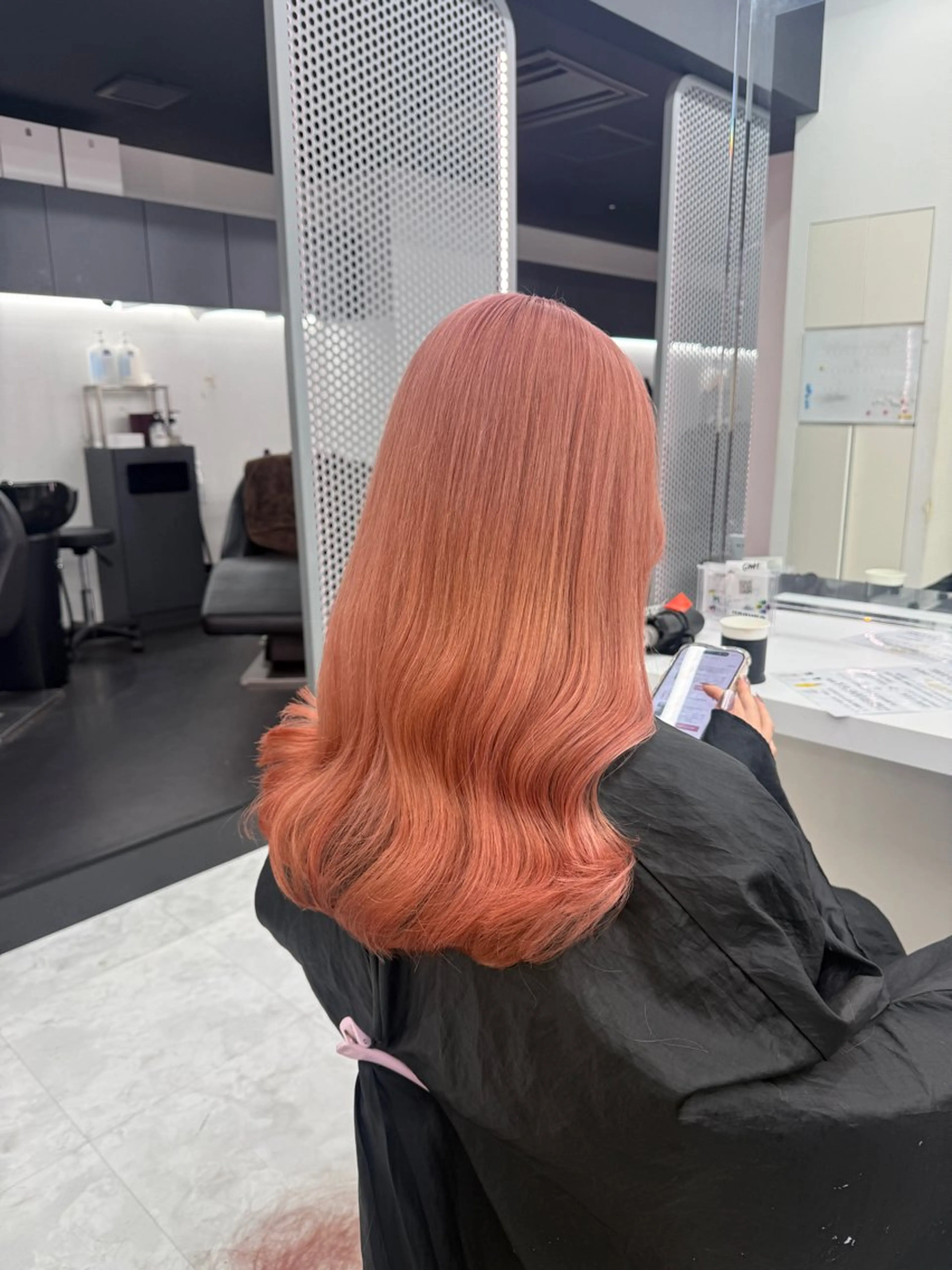 セミロング カラー ヘアアレンジ ベージュカラー ピンクカラー ピンクベージュ 🎀Girly艶髪カ ラー🎀Harukaのヘアスタイル