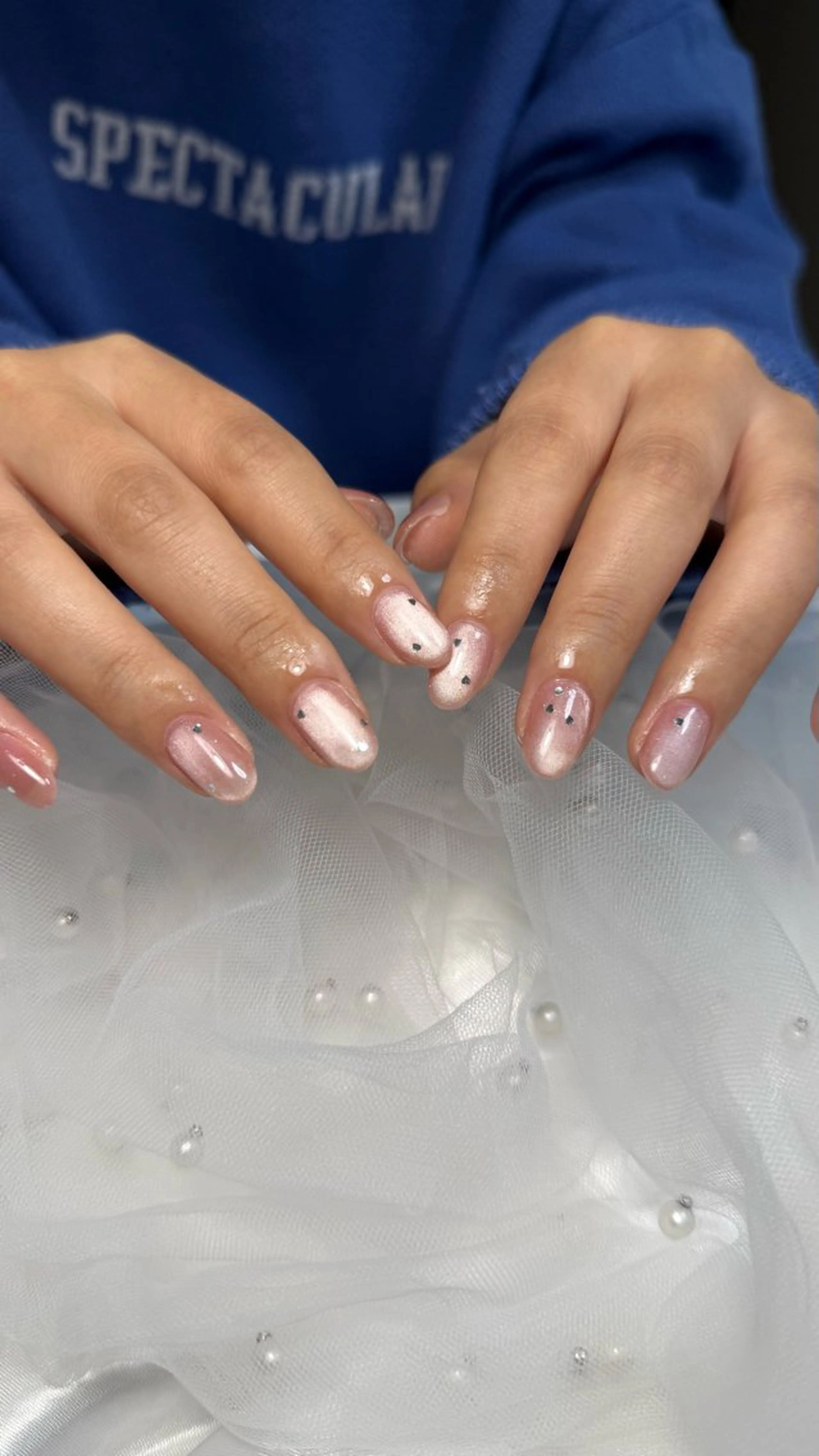 ネイル ハート ホログラムネイル andK nail salonのネイルデザイン
