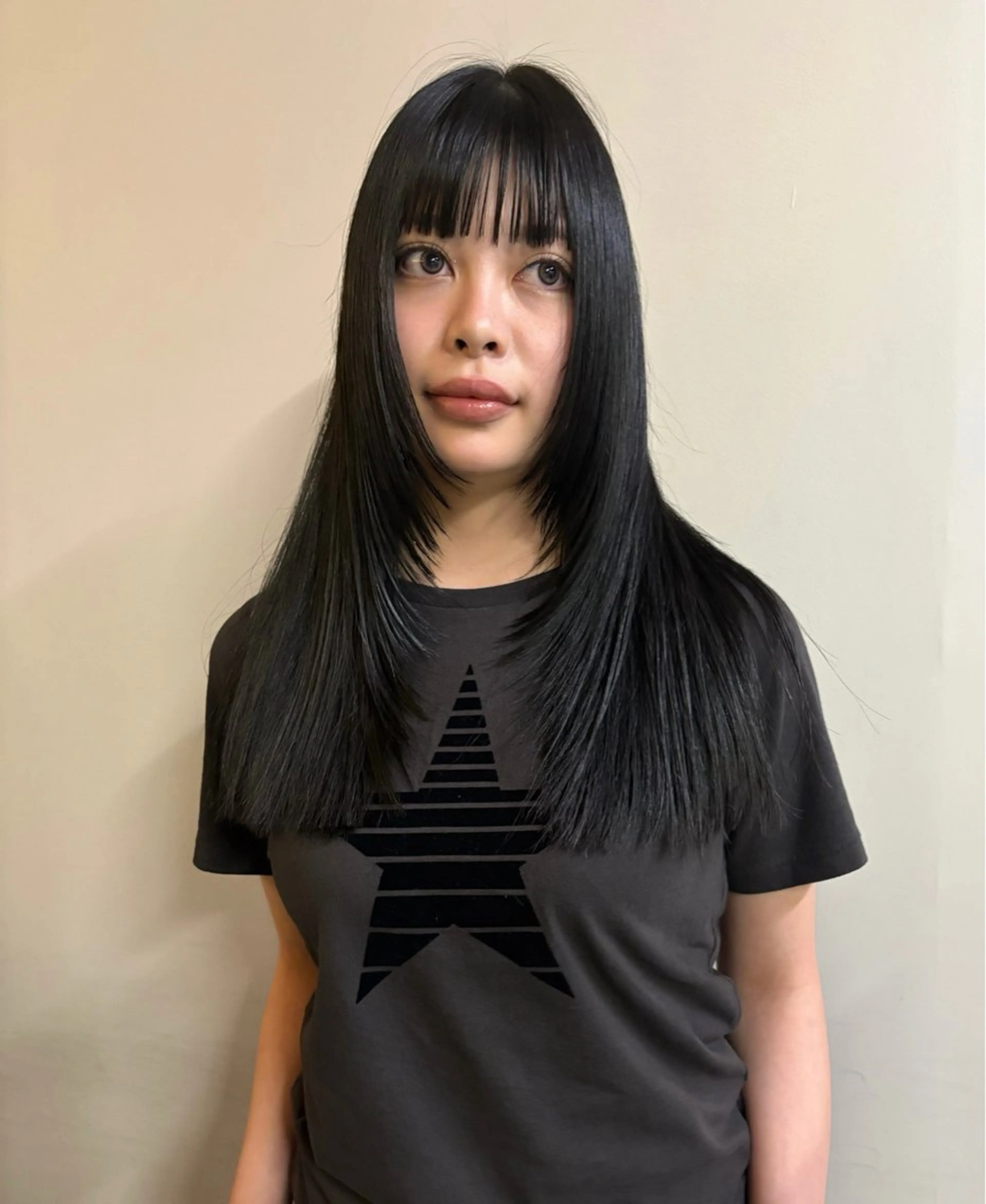 ロング ボブ ロング 似合わせカット ボブ× フェイスレイヤー🩰のヘアスタイル