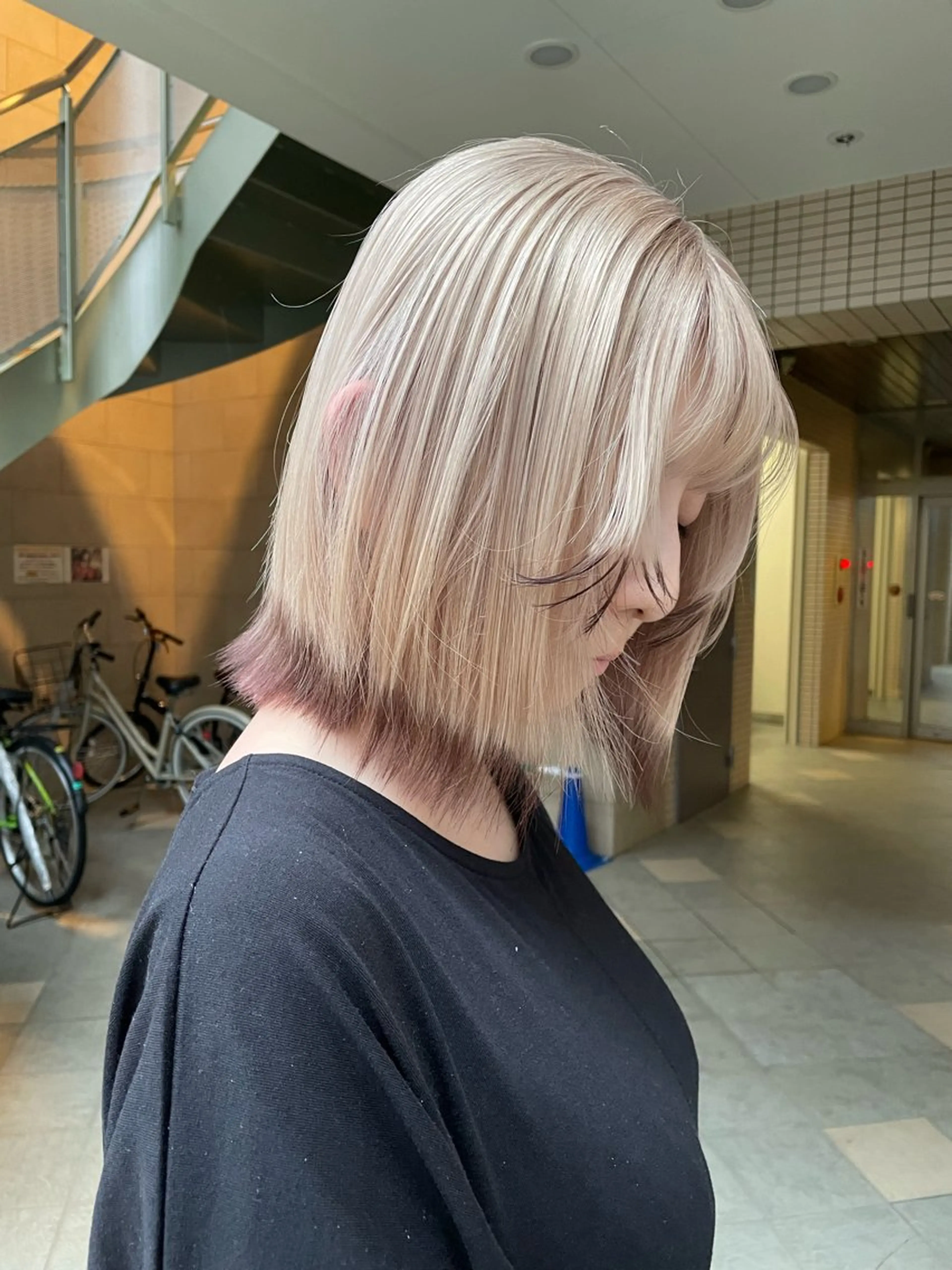 ミディアム カラー カット ヘアカラー トリートメント 美髪カラー✨本間 貴広のヘアスタイル