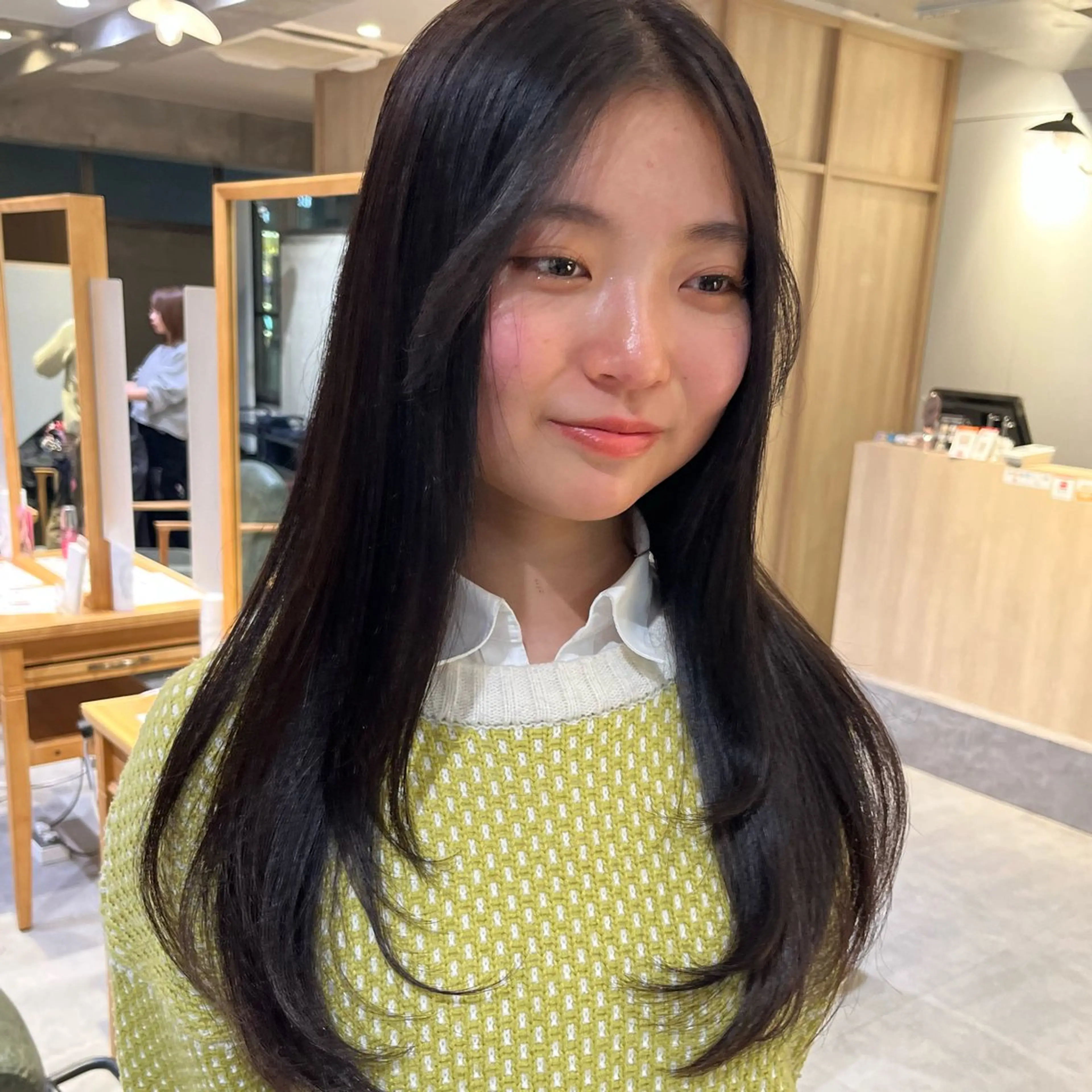 セミロング カラー ｵﾀｸ美容師🛍/ 酸性ストレート/艶髪のヘアスタイル