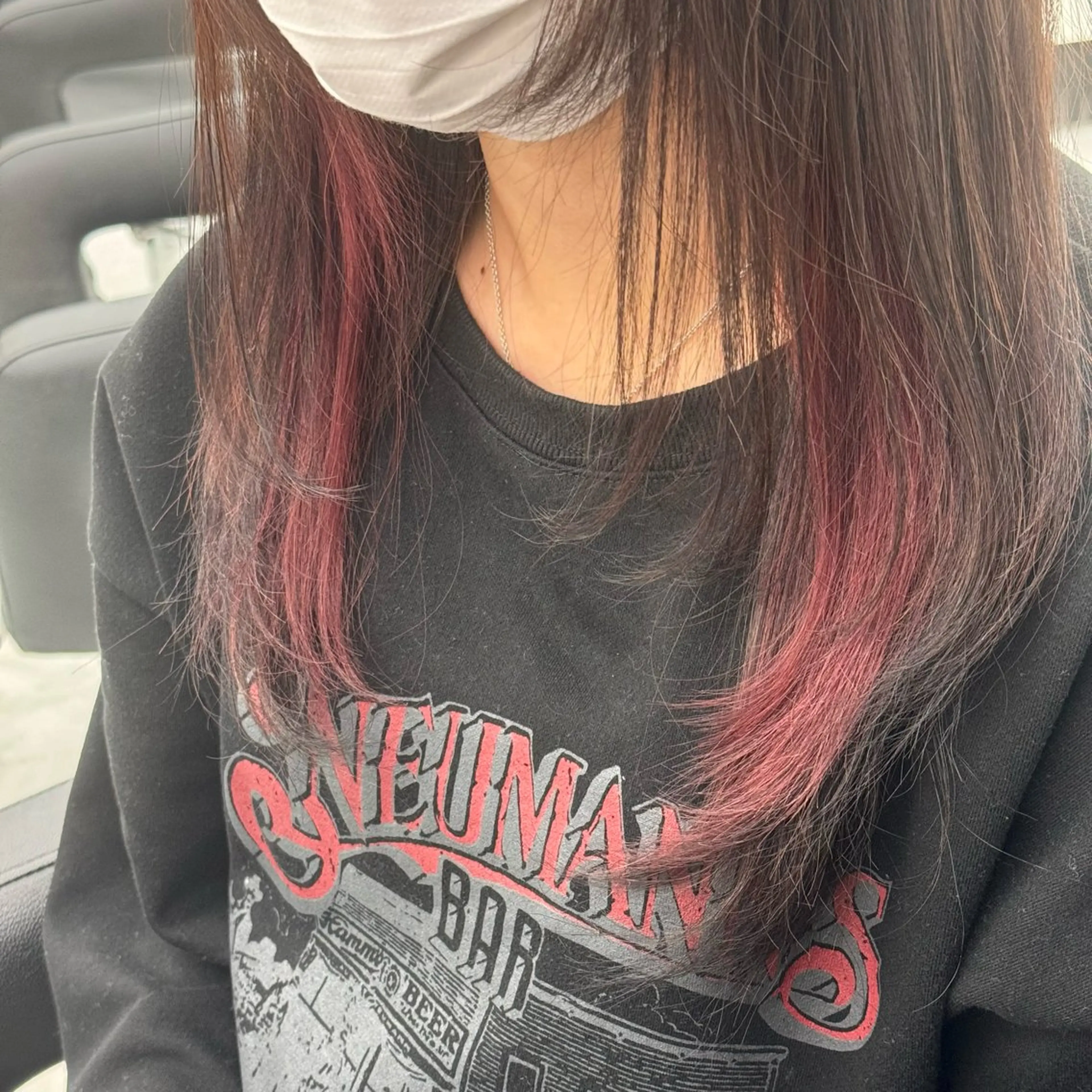 セミロング カラー ヘアカラー トリートメント ヘッドスパ ヘアセット 韓国スタイル🇰🇷 トレンドレイヤー🪡のヘアスタイル