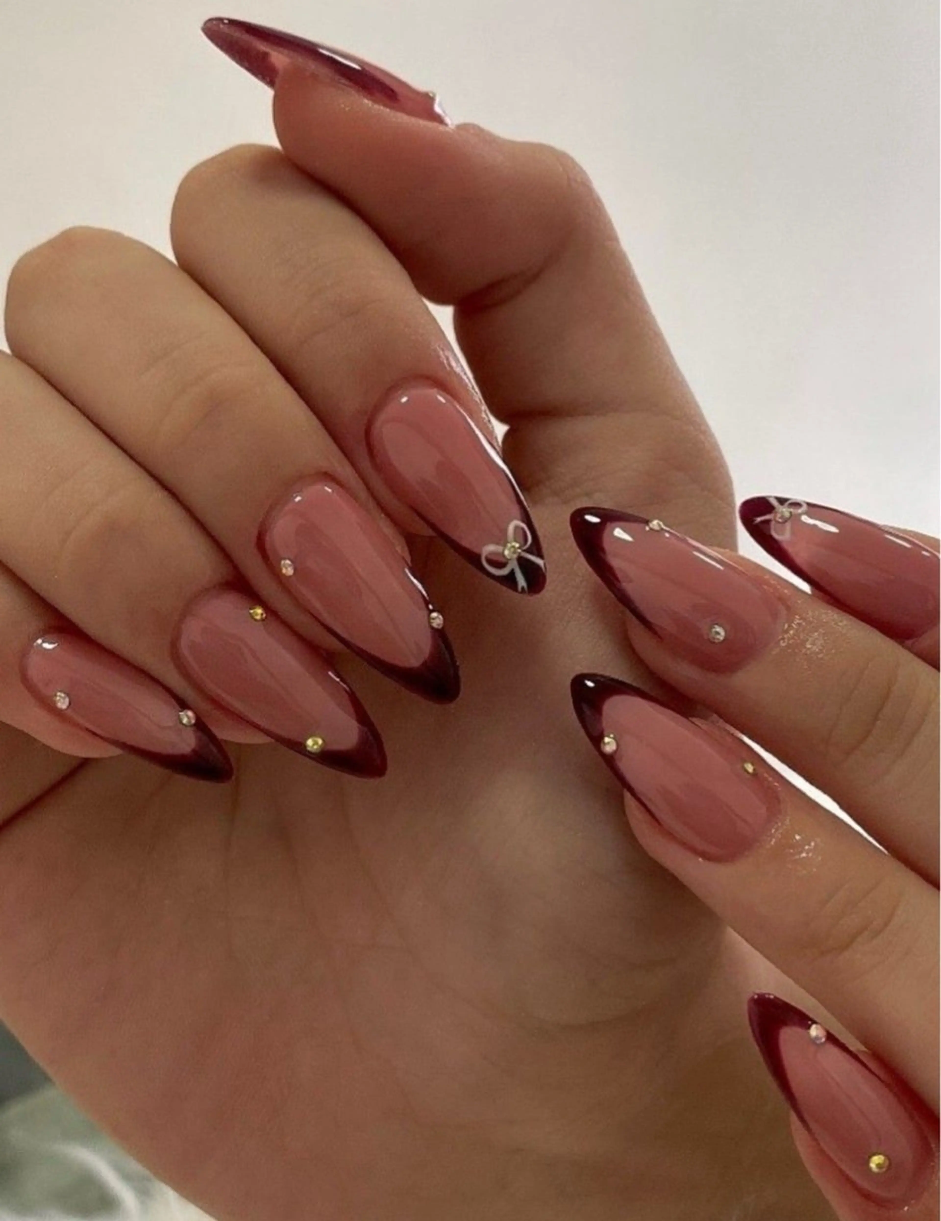 ネイル 韓国ネイル 持ち込み ニュアンスネイル ネイルチップ ハンドネイル Tini ANA.CHUOのネイルデザイン