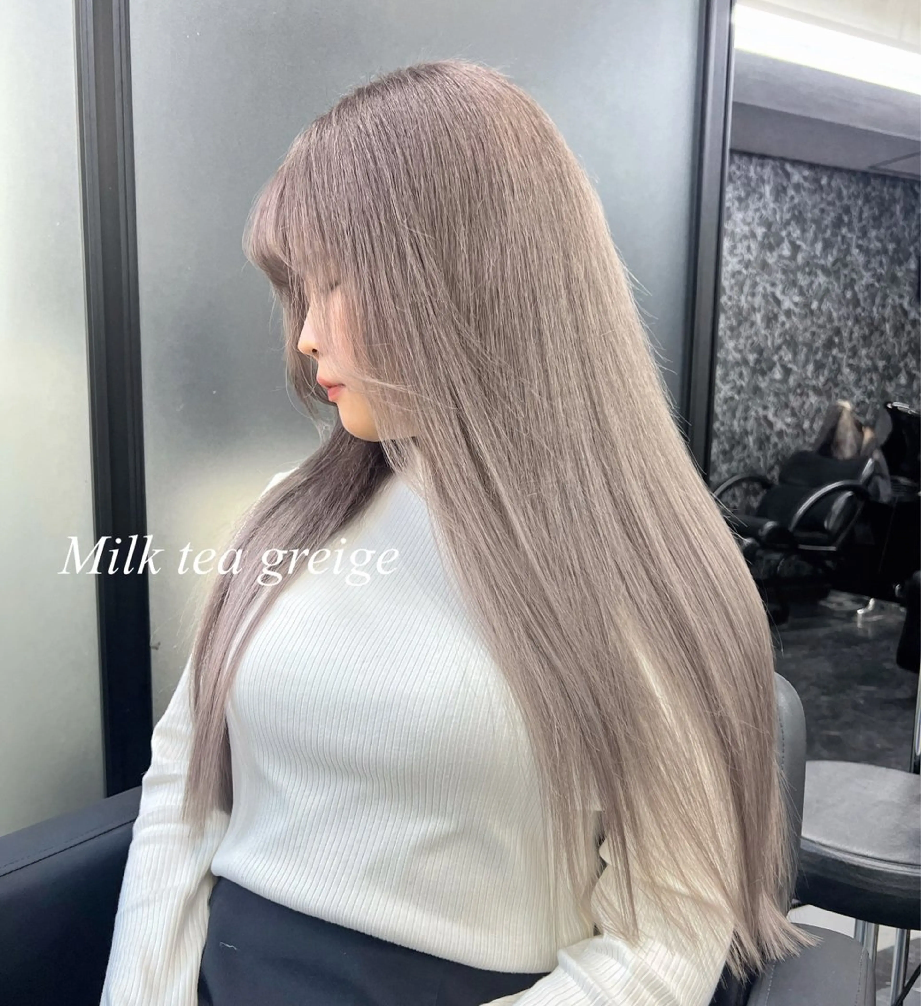 ロング カラー シールエクステ ハイトーンカラー エクステ ヘアカラー エクステ シールエクステ特化 ハイトーン、NANAのヘアスタイル