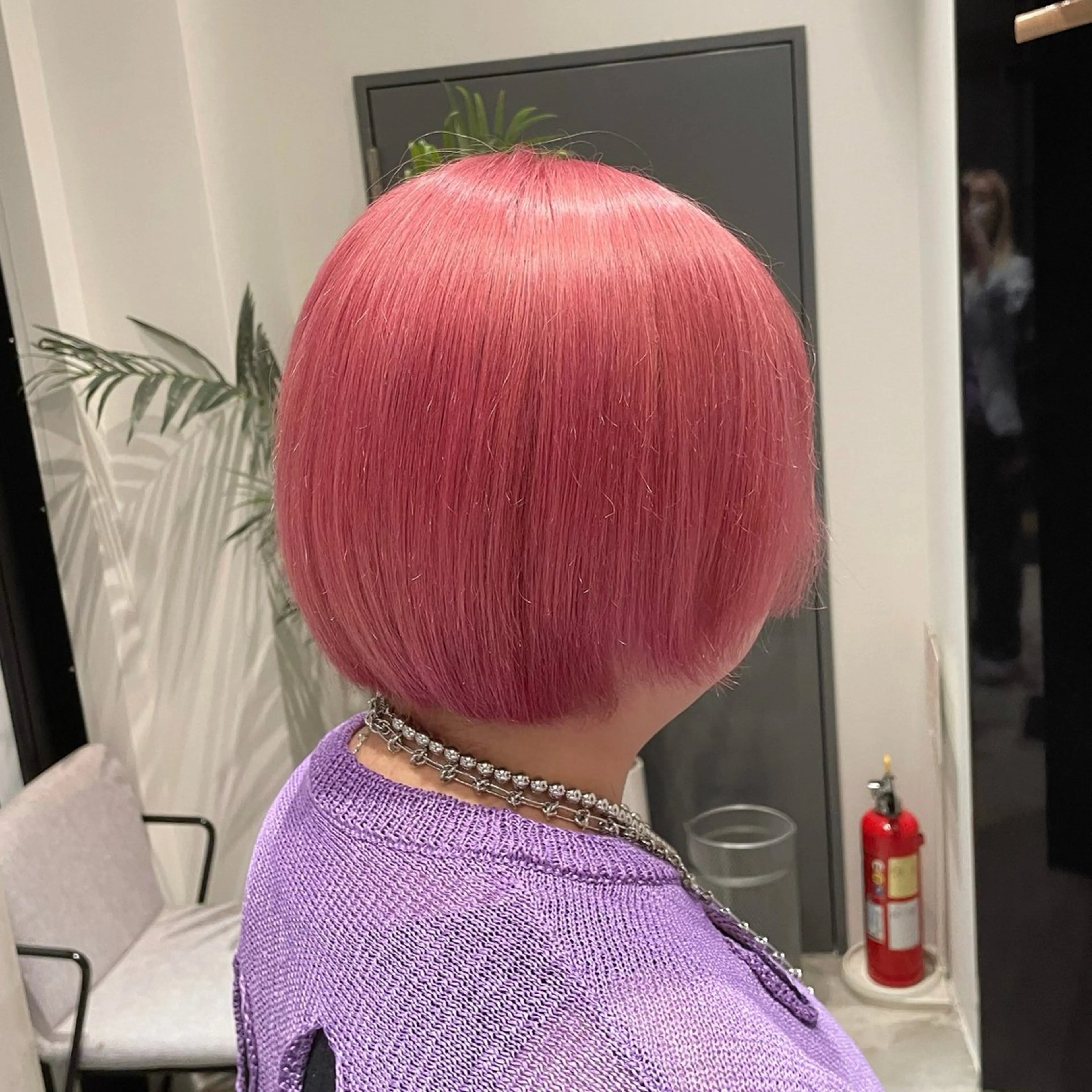 セミロング カラー ピンクカラー ヘアカラー トリートメント 🤍haruna 🤍SUIのヘアスタイル