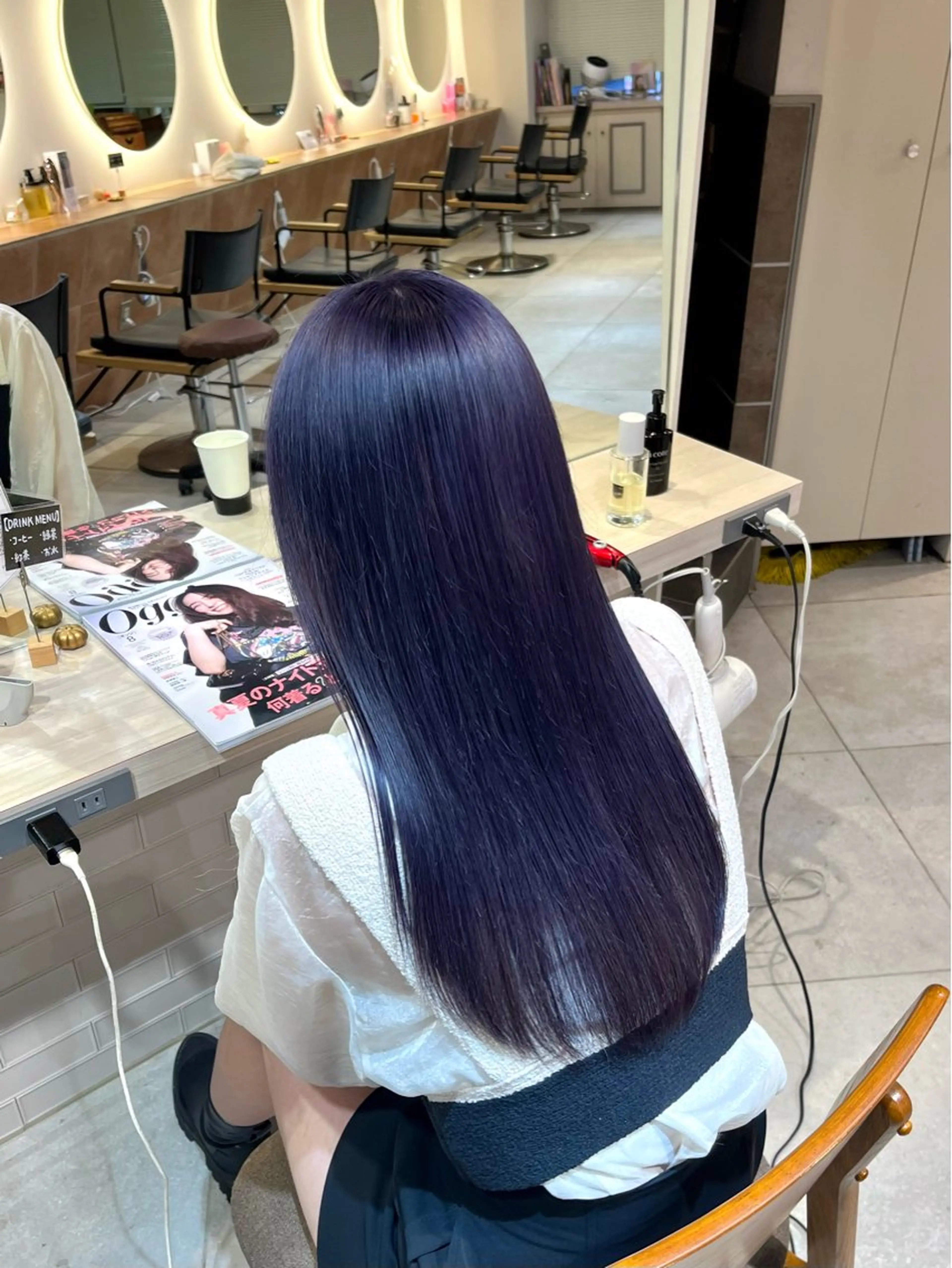 ロング カラー ブルーカラー ブルーラベンダー ラベンダーカラー メンズパーマ/ 横浜/佐藤桃香 🦥のヘアスタイル