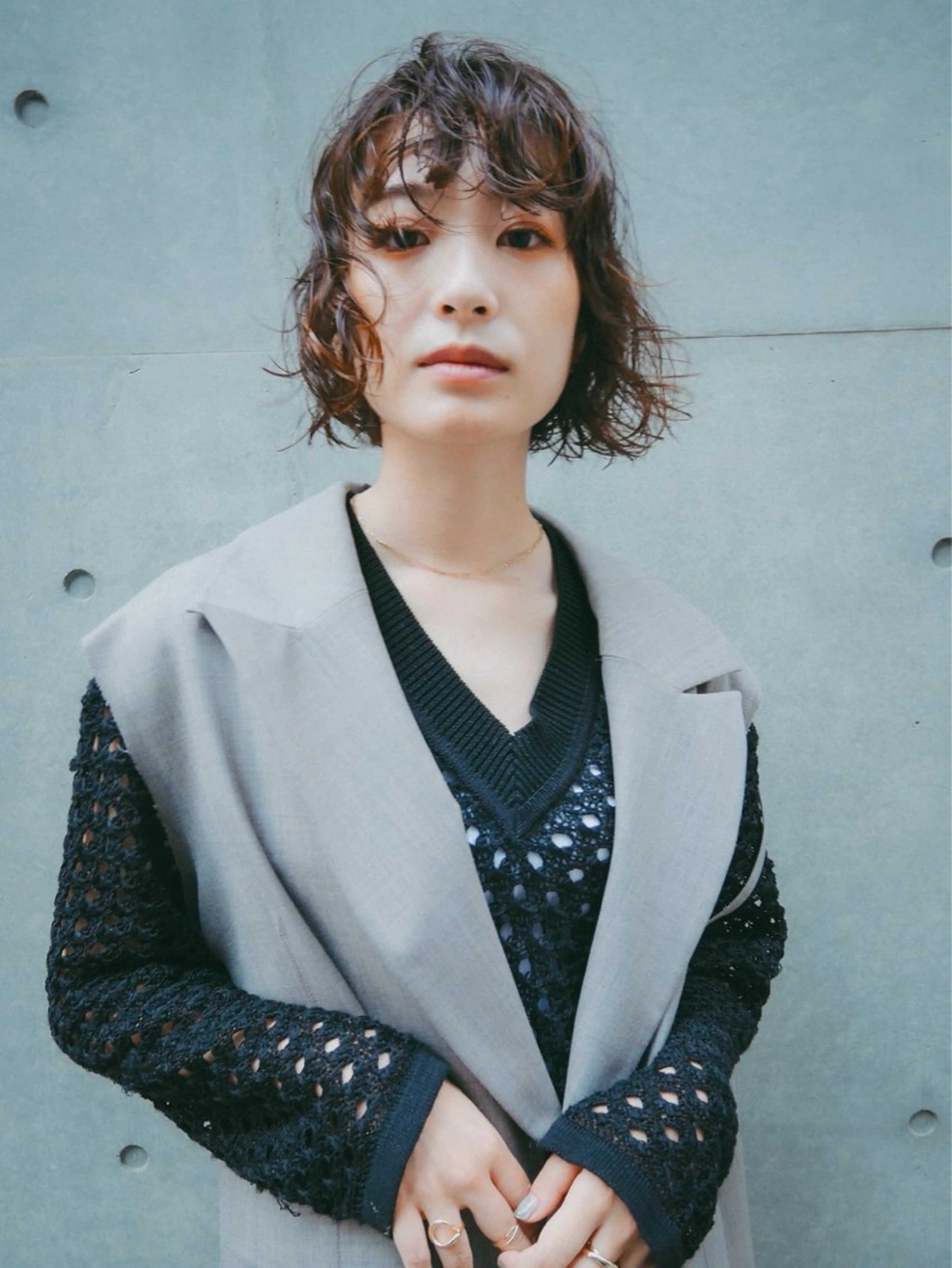 ショート ショートボブ ボブ ショートヘア トリートメント yui/ラベンダー/ ピンク/ワインレッドのヘアスタイル