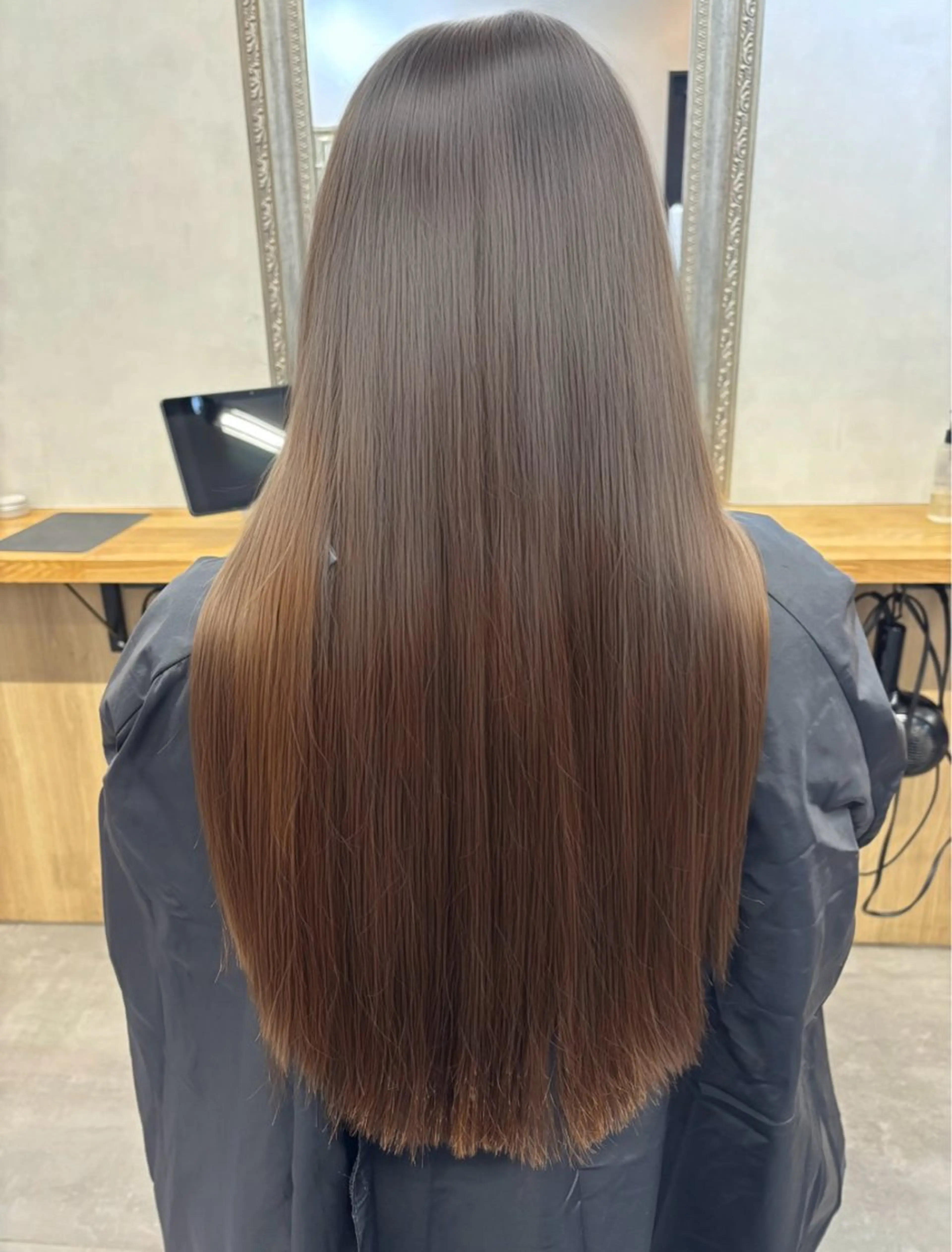 ロング カット 縮毛矯正 暖色/表参道/ ボブカット/ゆきのヘアスタイル