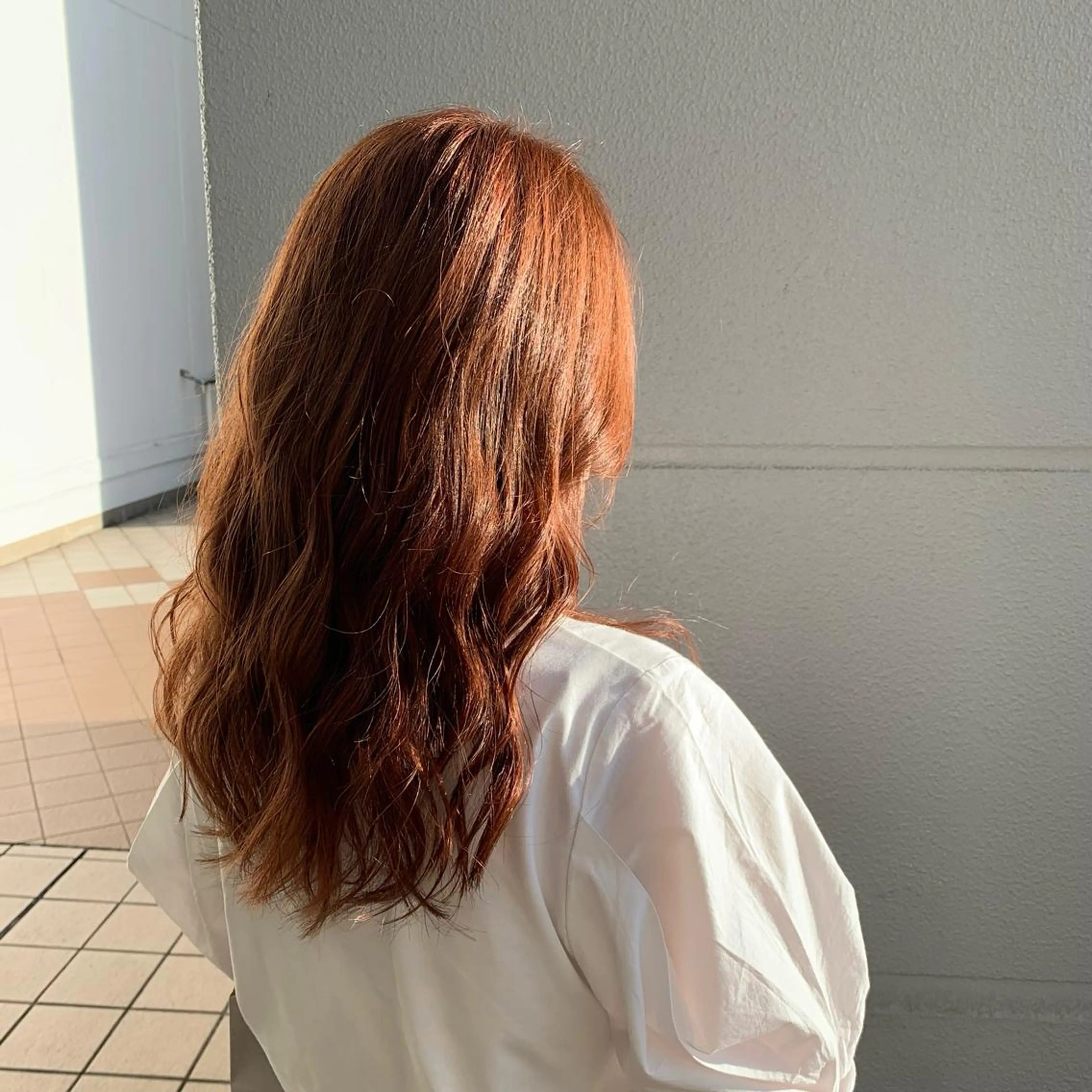 セミロング 佐々木 優衣のヘアスタイル