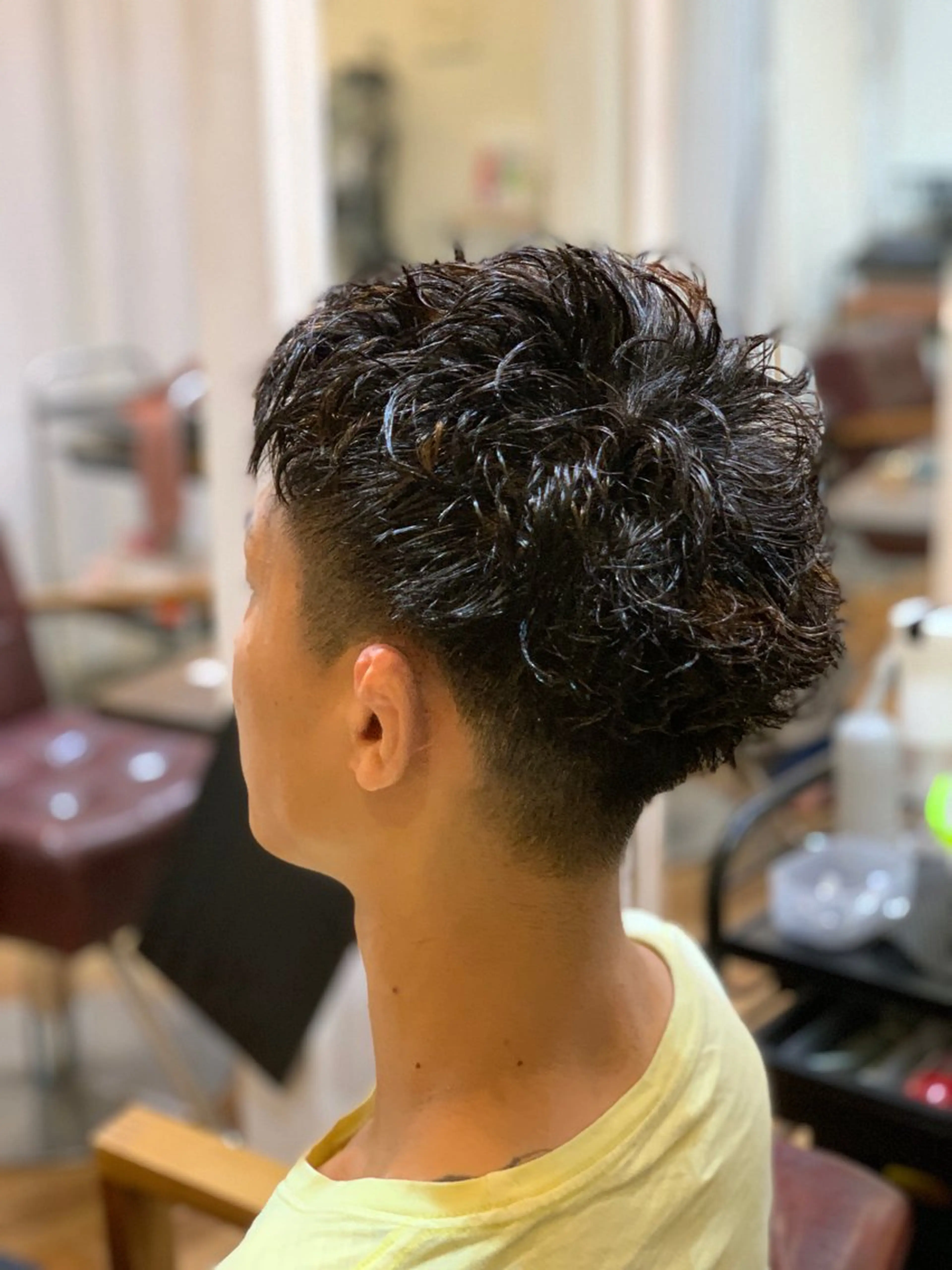 ショート パーマ メンズ カット パーマ CECIL hair なんば店所属・メンズパーマ 艶髪☆店長☆有馬のヘアスタイル