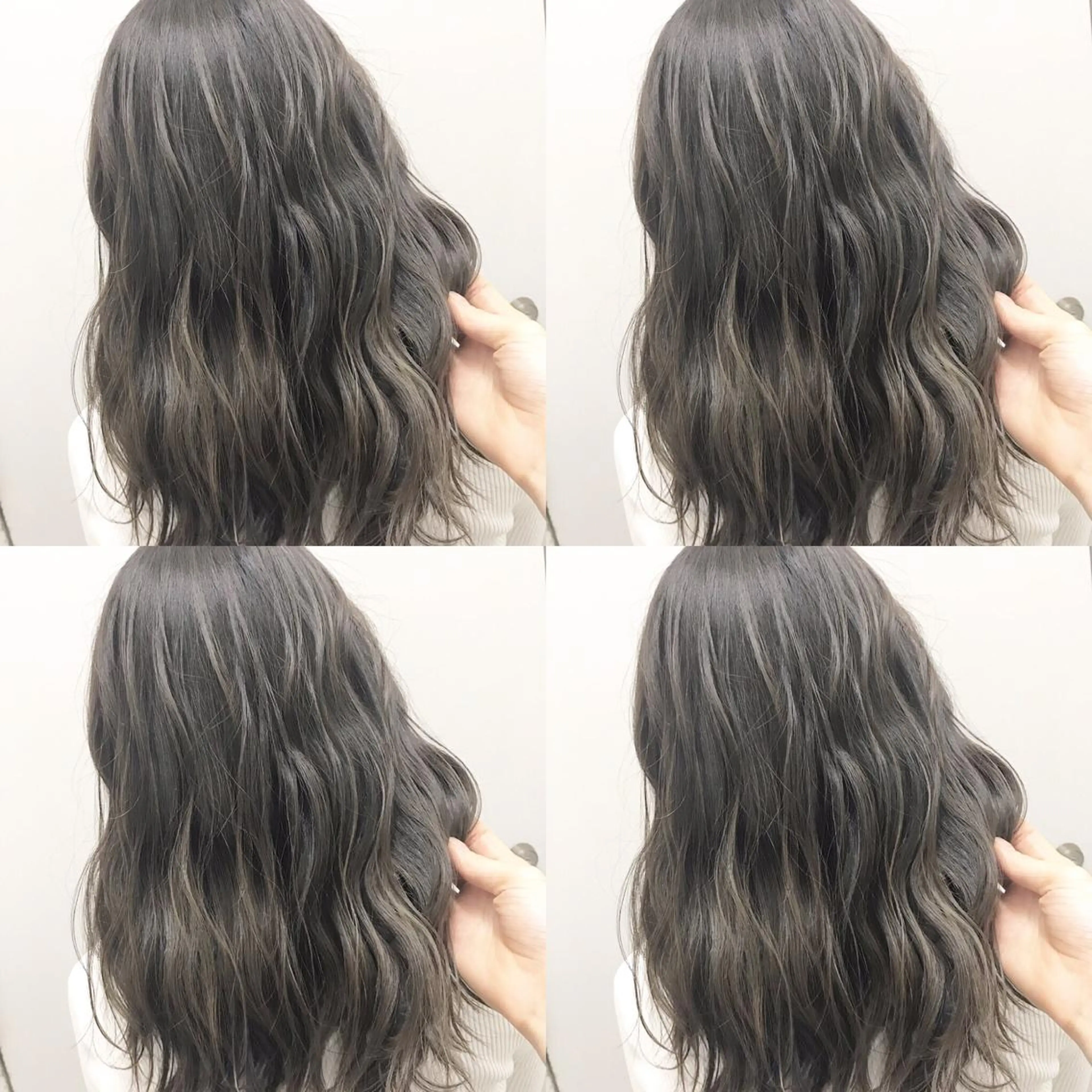 ロング カラー ヘアアレンジ グレージュ ハイライトカラー ハイライト 🫧柔色/トレンド カラー/川辺晴加のヘアスタイル