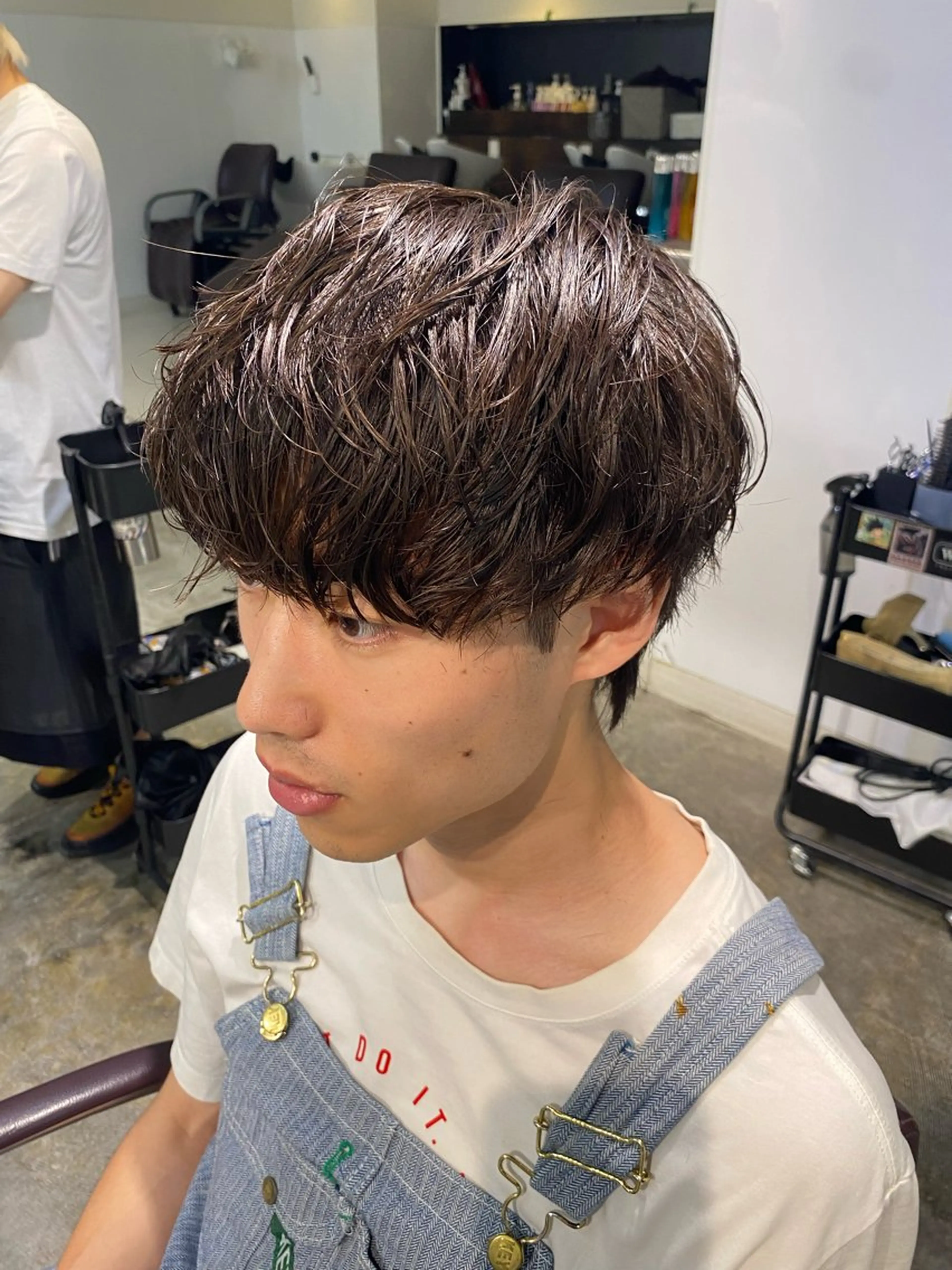 パーマ メンズ カット パーマ パーマ特化/フェザー パーマシャドウ/真生のヘアスタイル