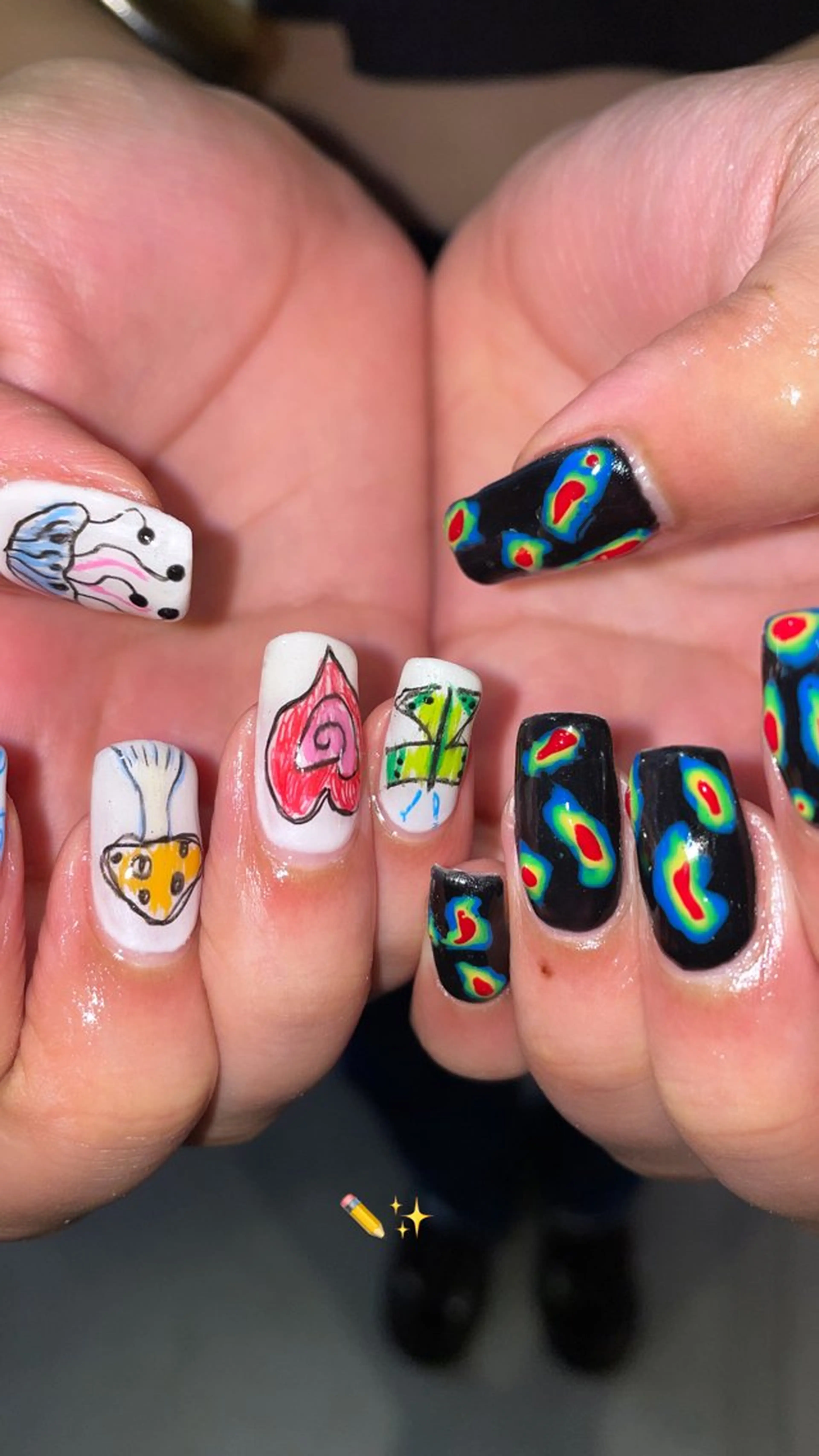 ネイル ジェルネイル パラジェル ハンドネイル hair&nail ☯️アイリ☯️のネイルデザイン