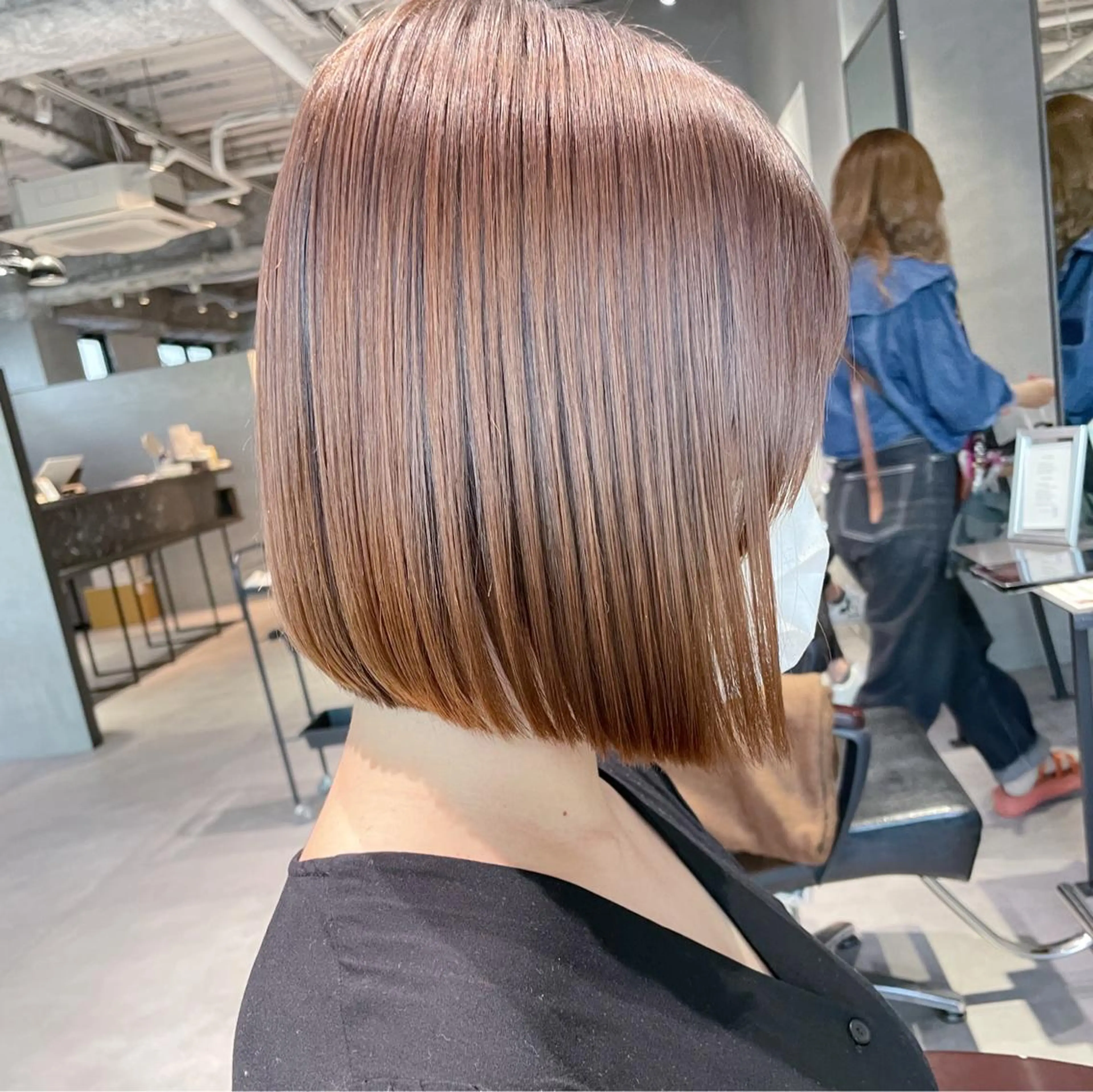 ショート ボブ 髪質改善 美髪矯正/艶カラー ボブ/栄/鐘ヶ江純也のヘアスタイル