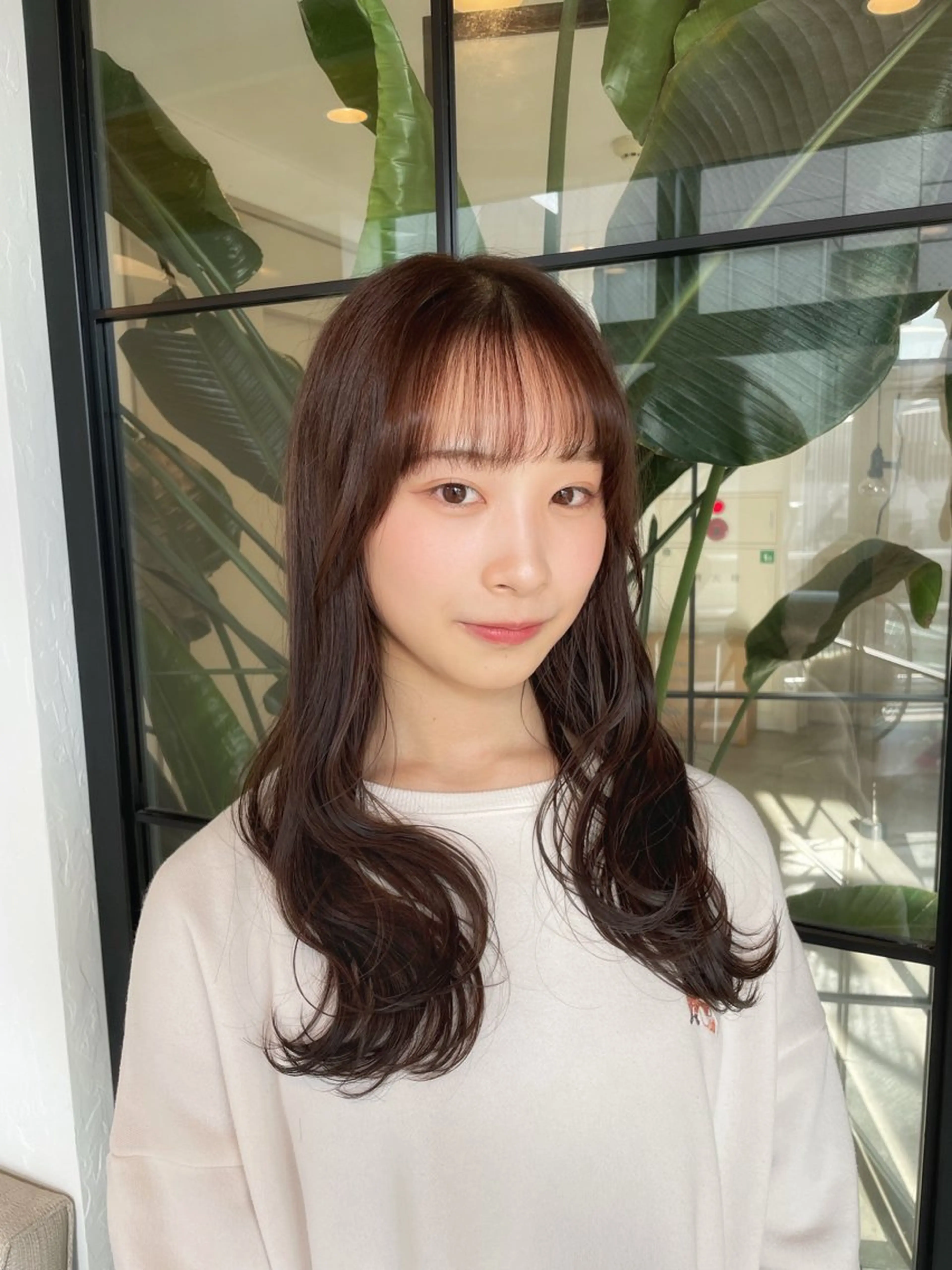 ロング ヘアカラー トリートメント ベージュカラー/新潟 カラー特化/落合優吾のヘアスタイル