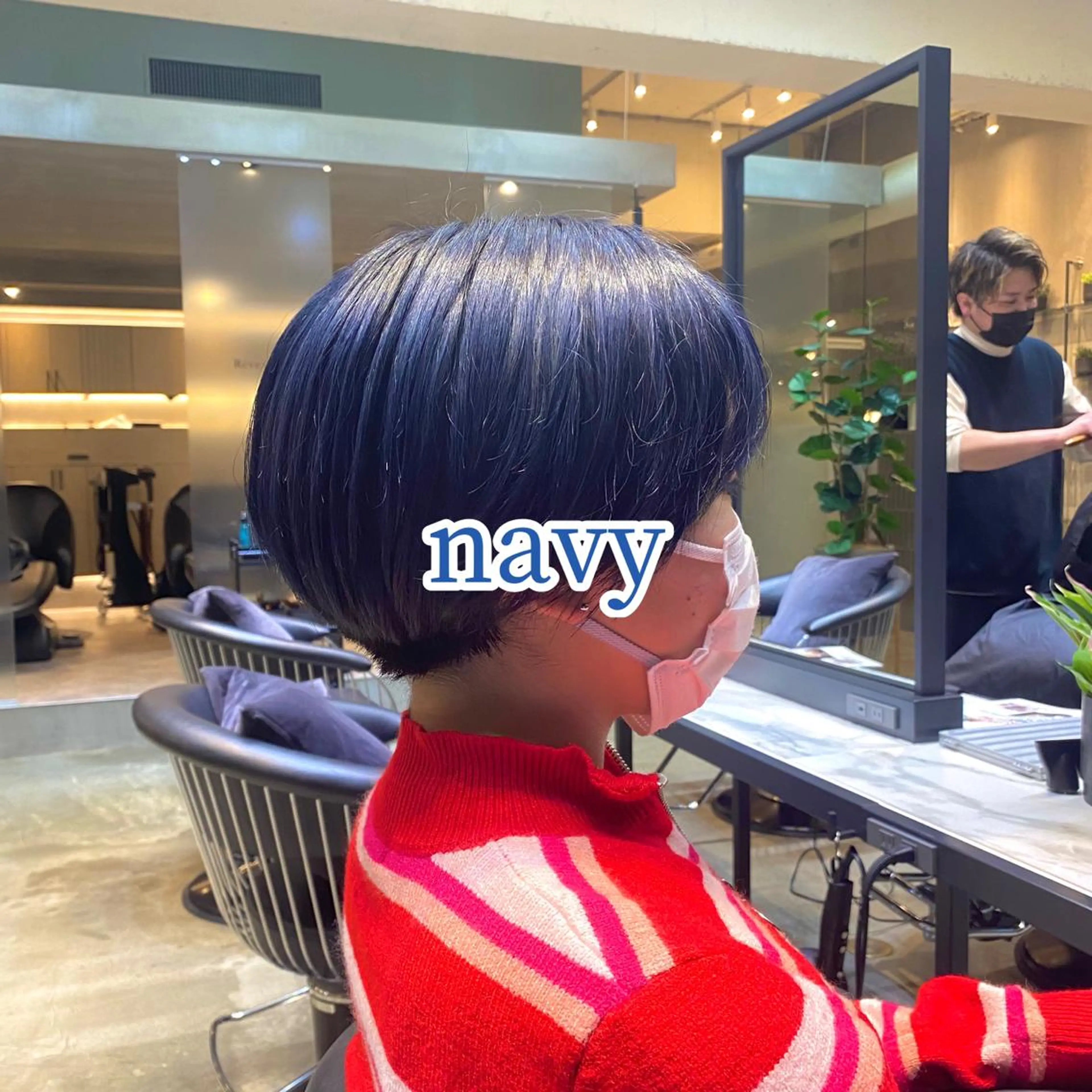 ショート カラー 似合わせレイヤー・ボ ブ タナカ レイヤのヘアスタイル