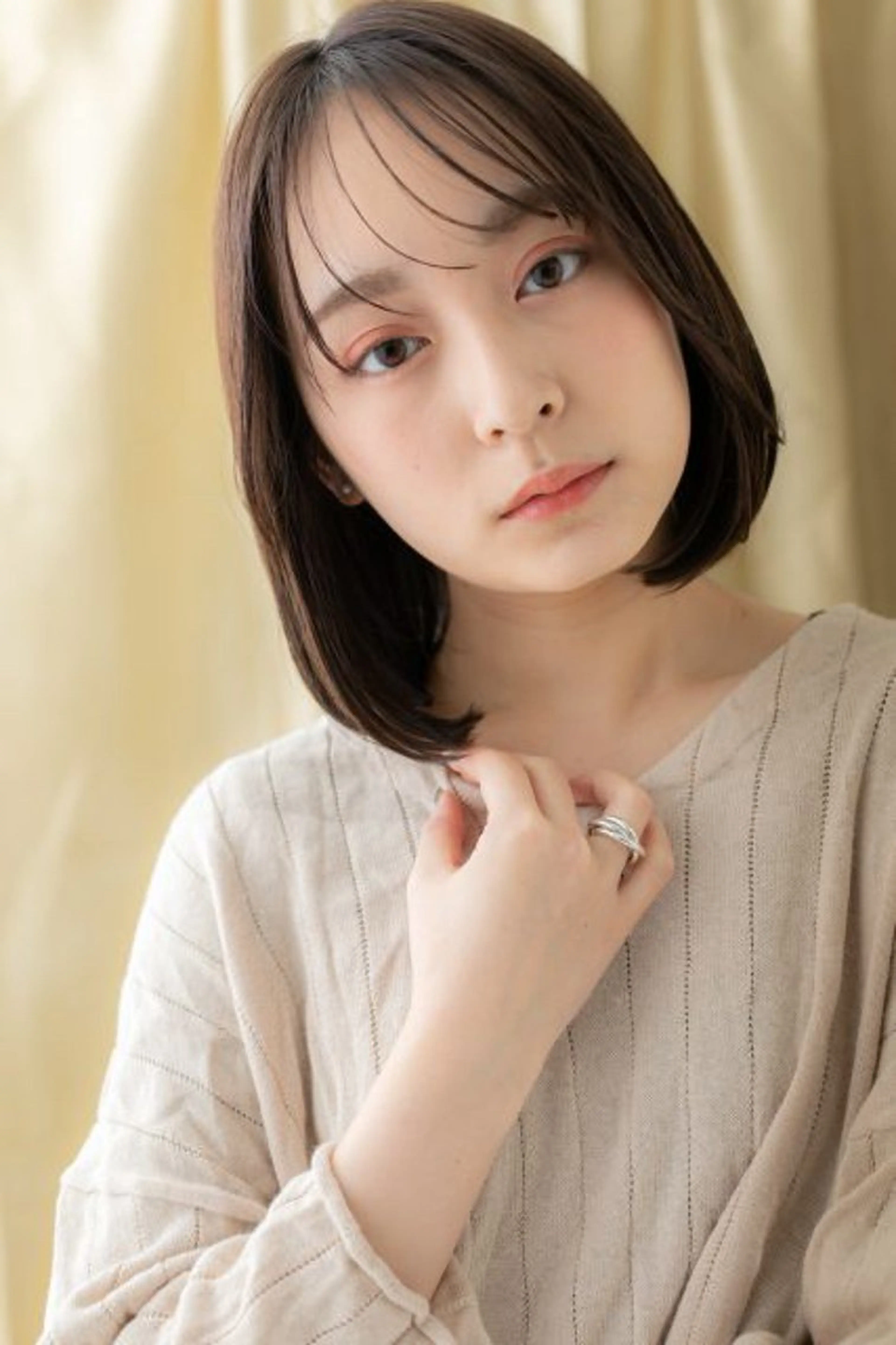 ミディアム 阿部 雲母のヘアスタイル