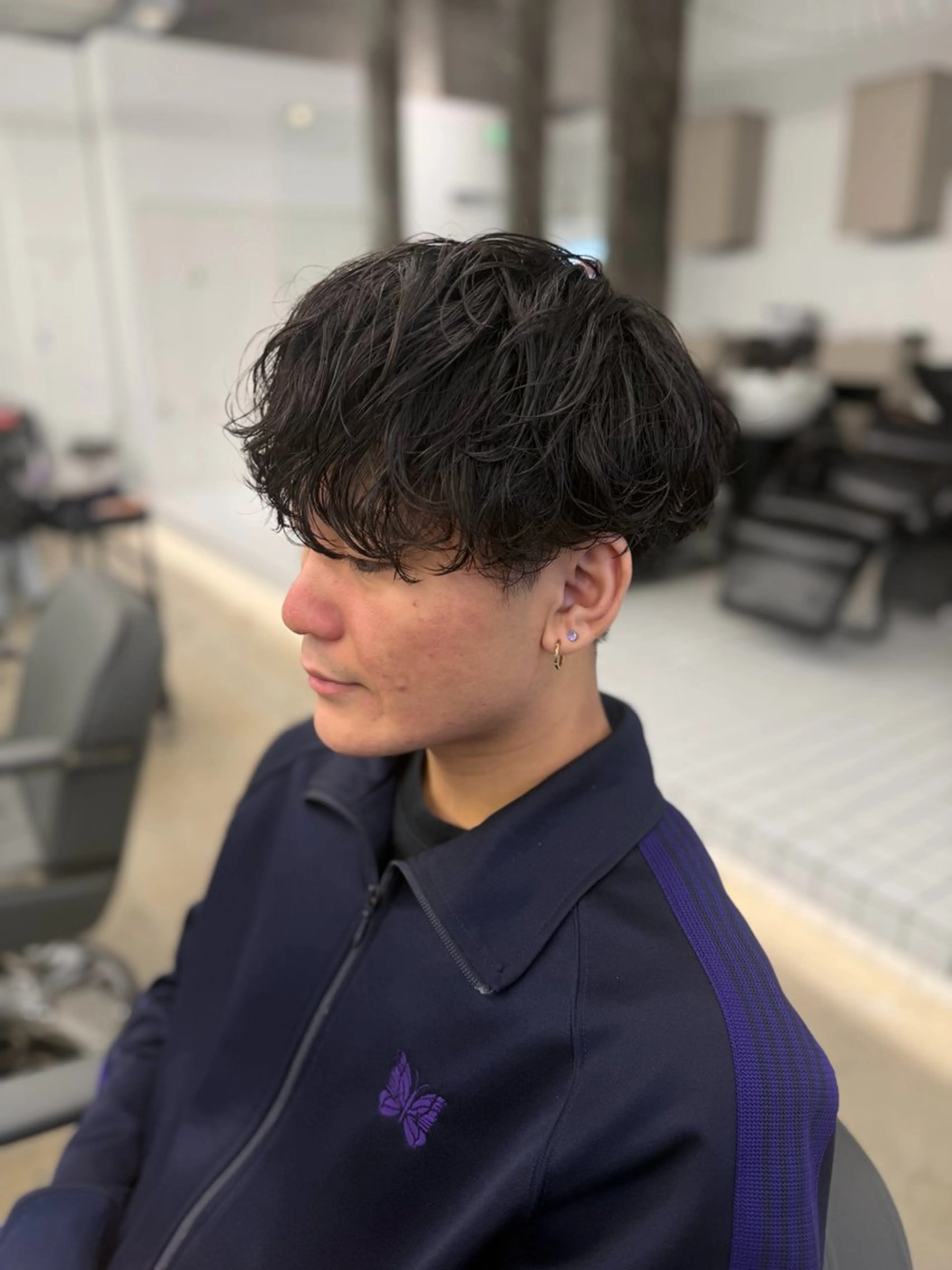 パーマ メンズ カット パーマ パーマ特化/フェザー パーマシャドウ/真生のヘアスタイル