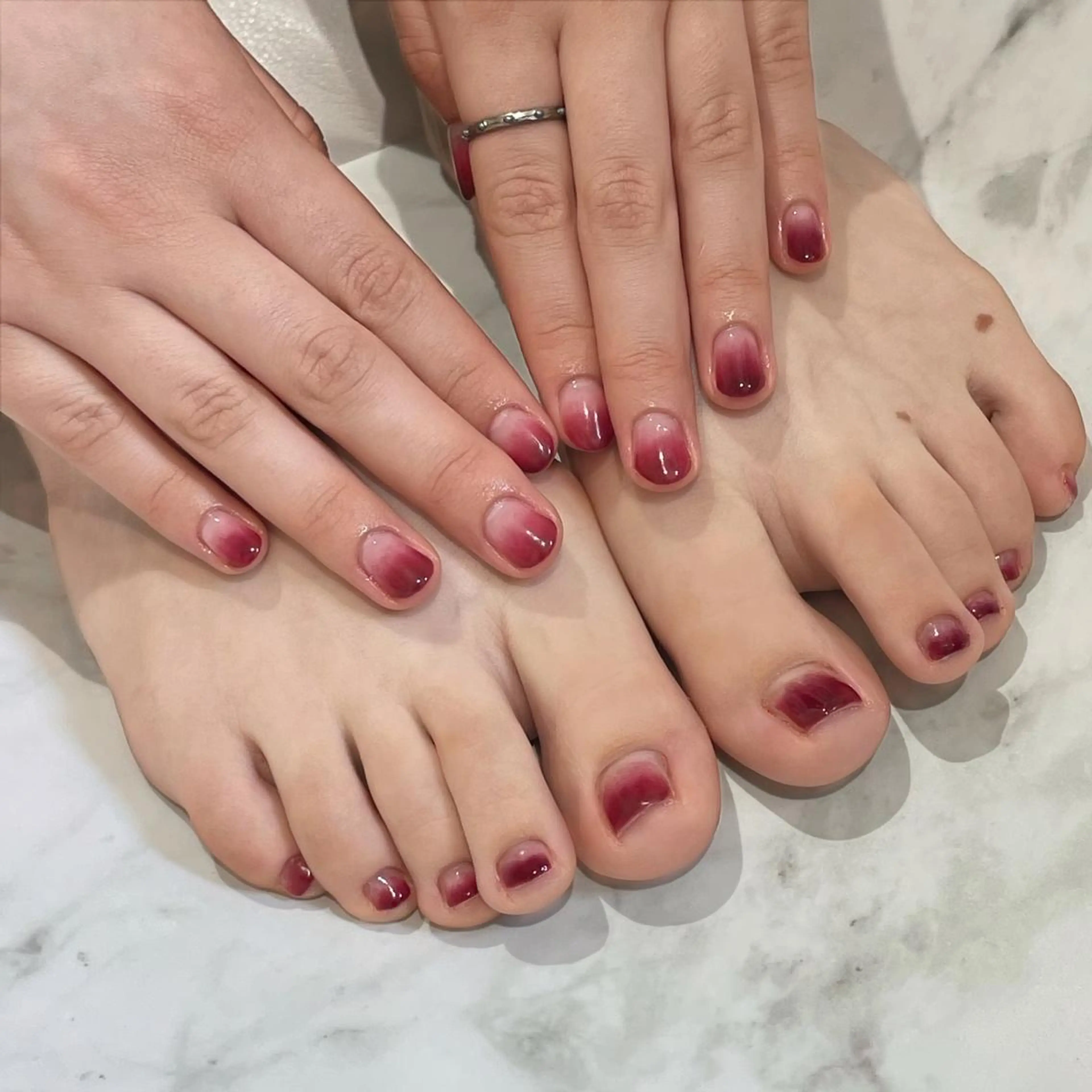 ネイル フットネイル RICO NAIL所属・RICO Nail パーツつけ放題🌈のネイルデザイン