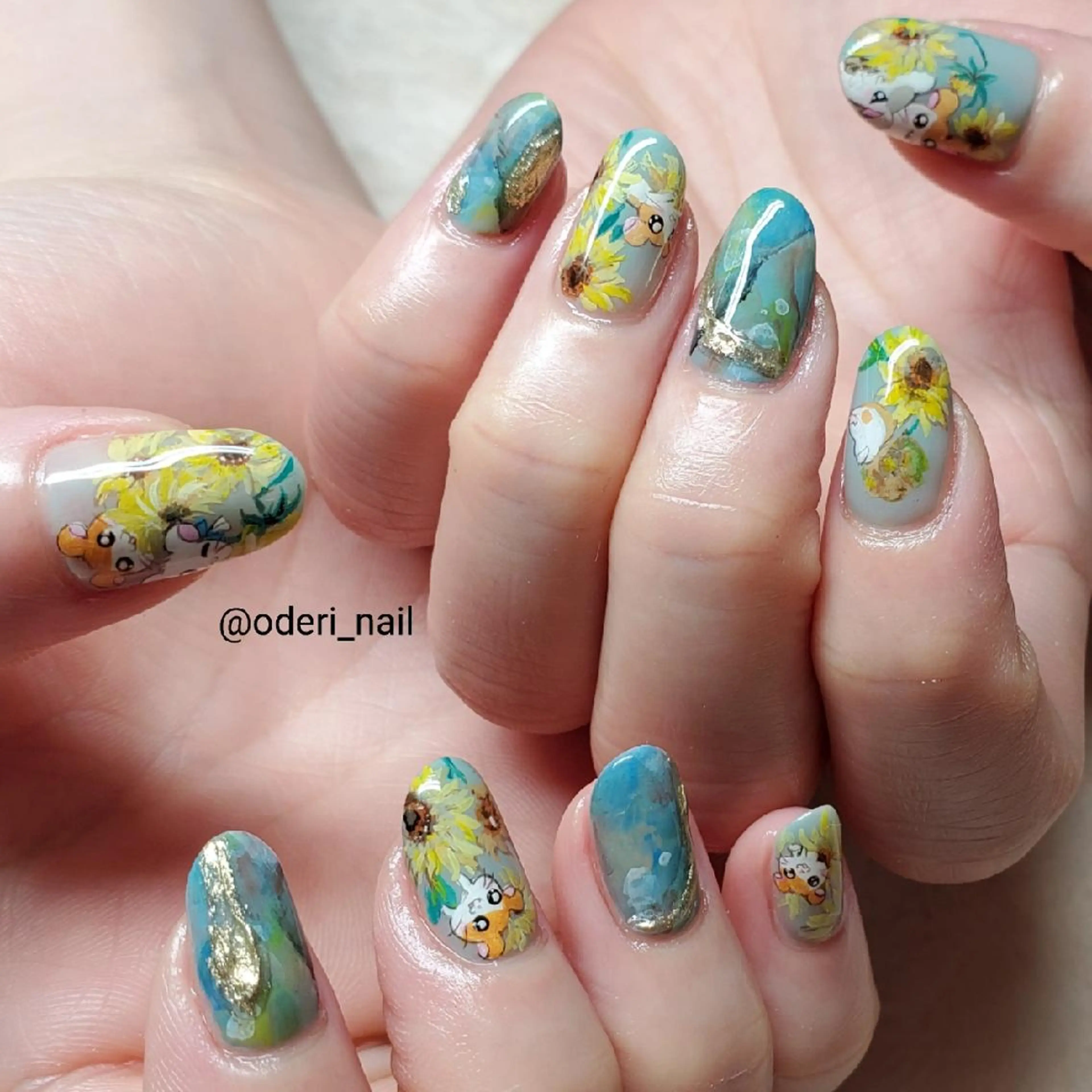 ネイル アートネイル ジェルネイル おで@ oderi_nailのネイルデザイン