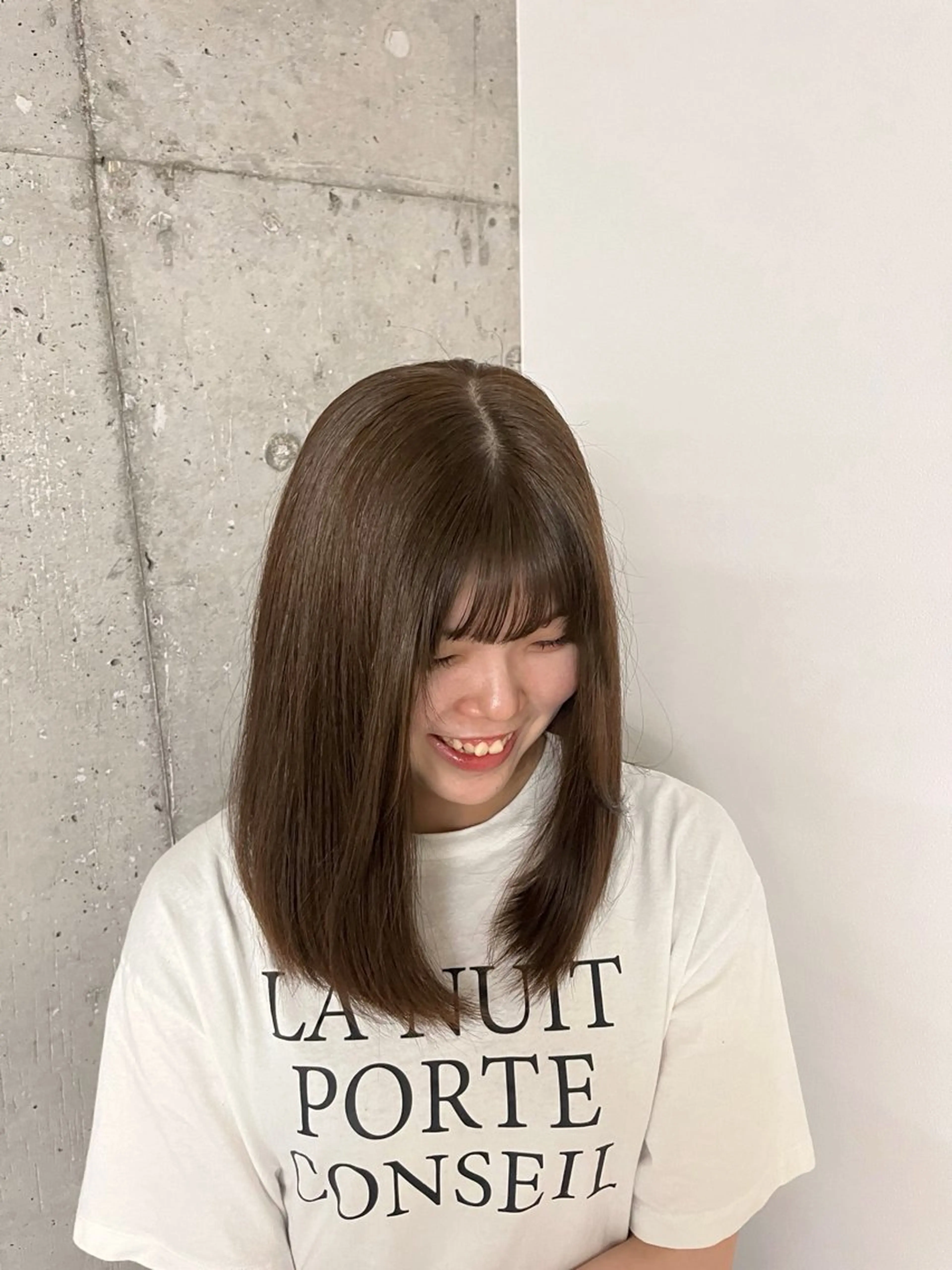 セミロング KANNA🩵 /nico心斎橋のヘアスタイル