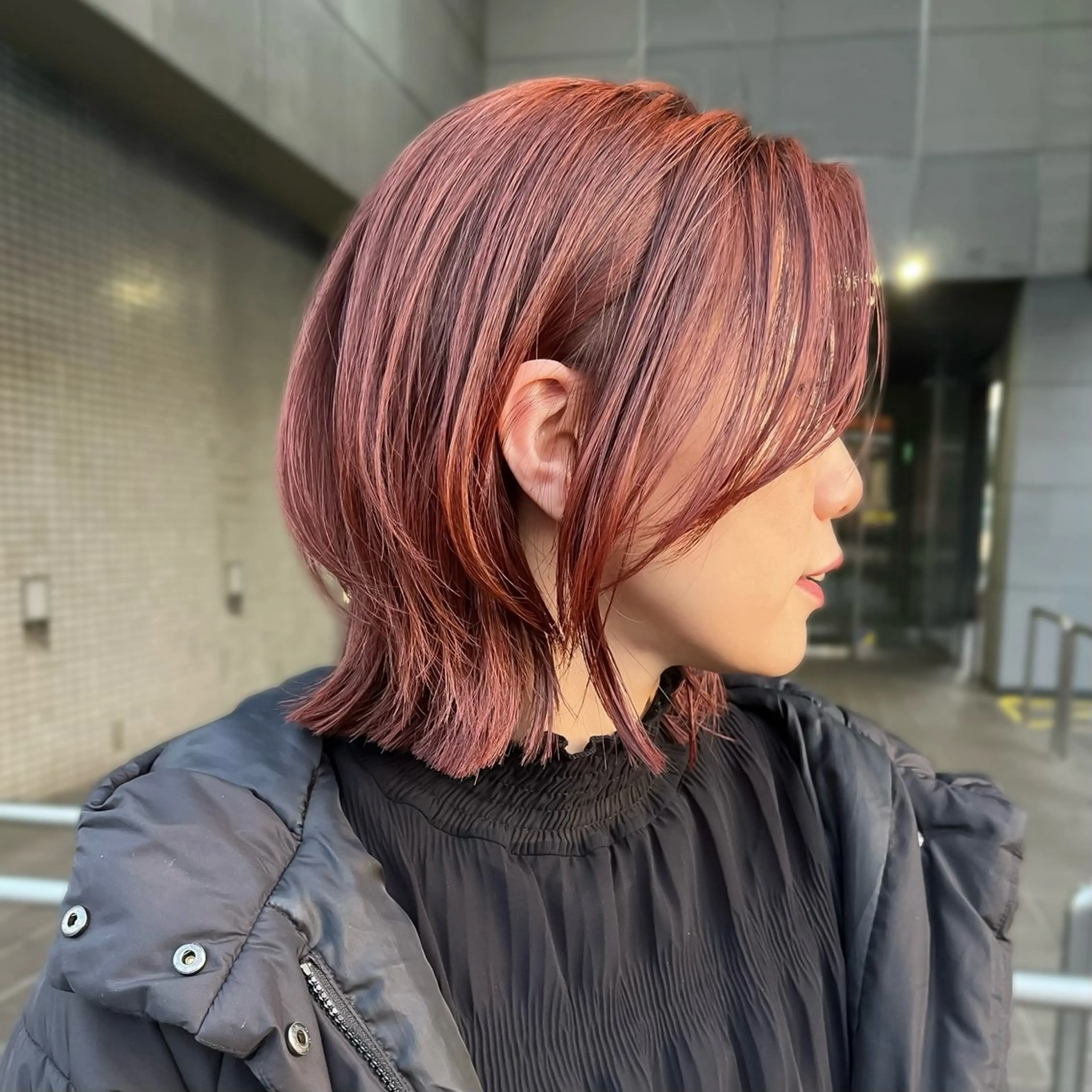 ショート カット ヘアカラー たおちゃん／レイヤー ／透明感カラーのヘアスタイル