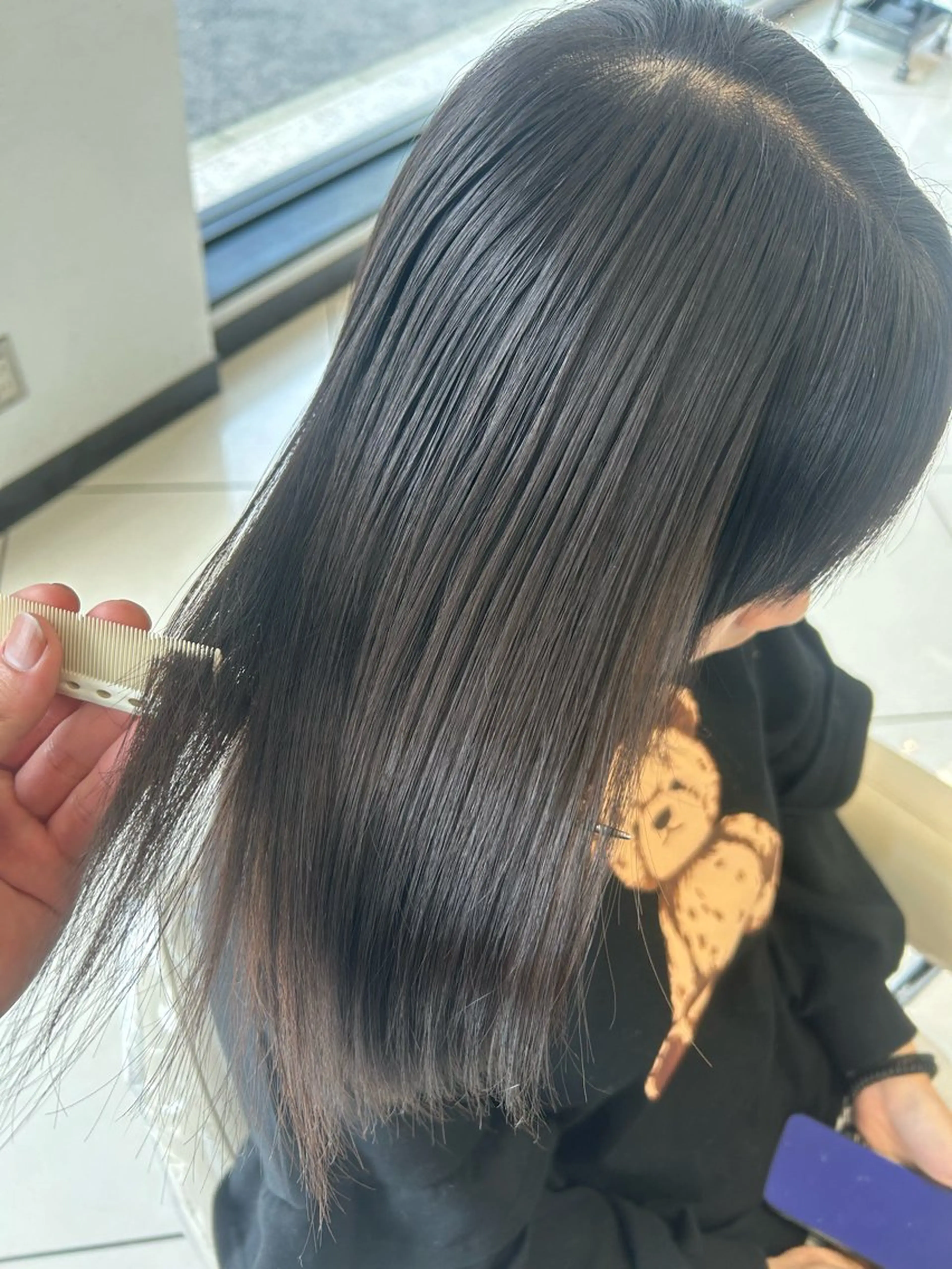 ミディアム 縮毛矯正 秋葉原/髪質改善特化 鹿倉尊のヘアスタイル