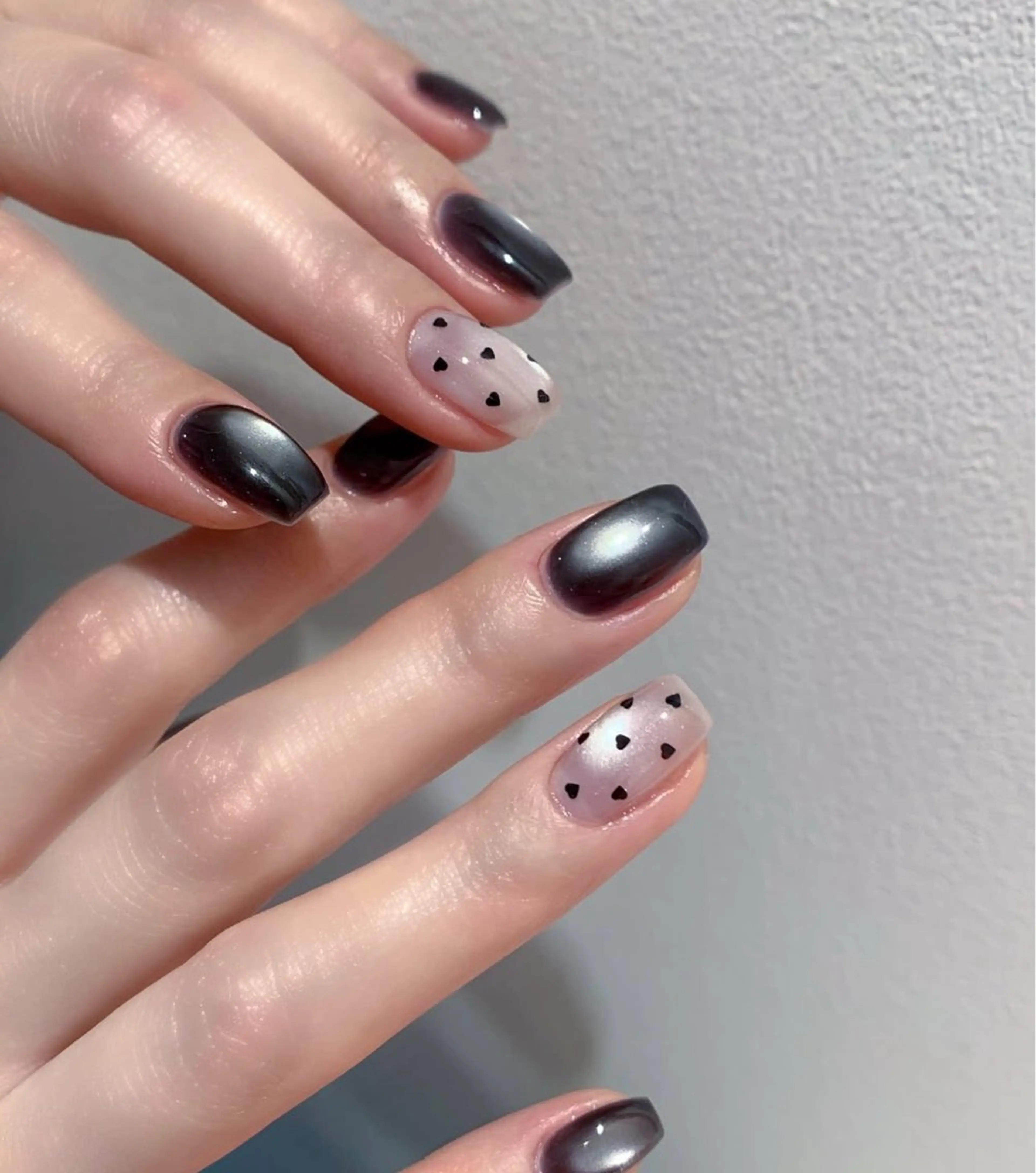 ネイル ハンドネイル 🎀PG🩵 ネイルサロンのネイルデザイン