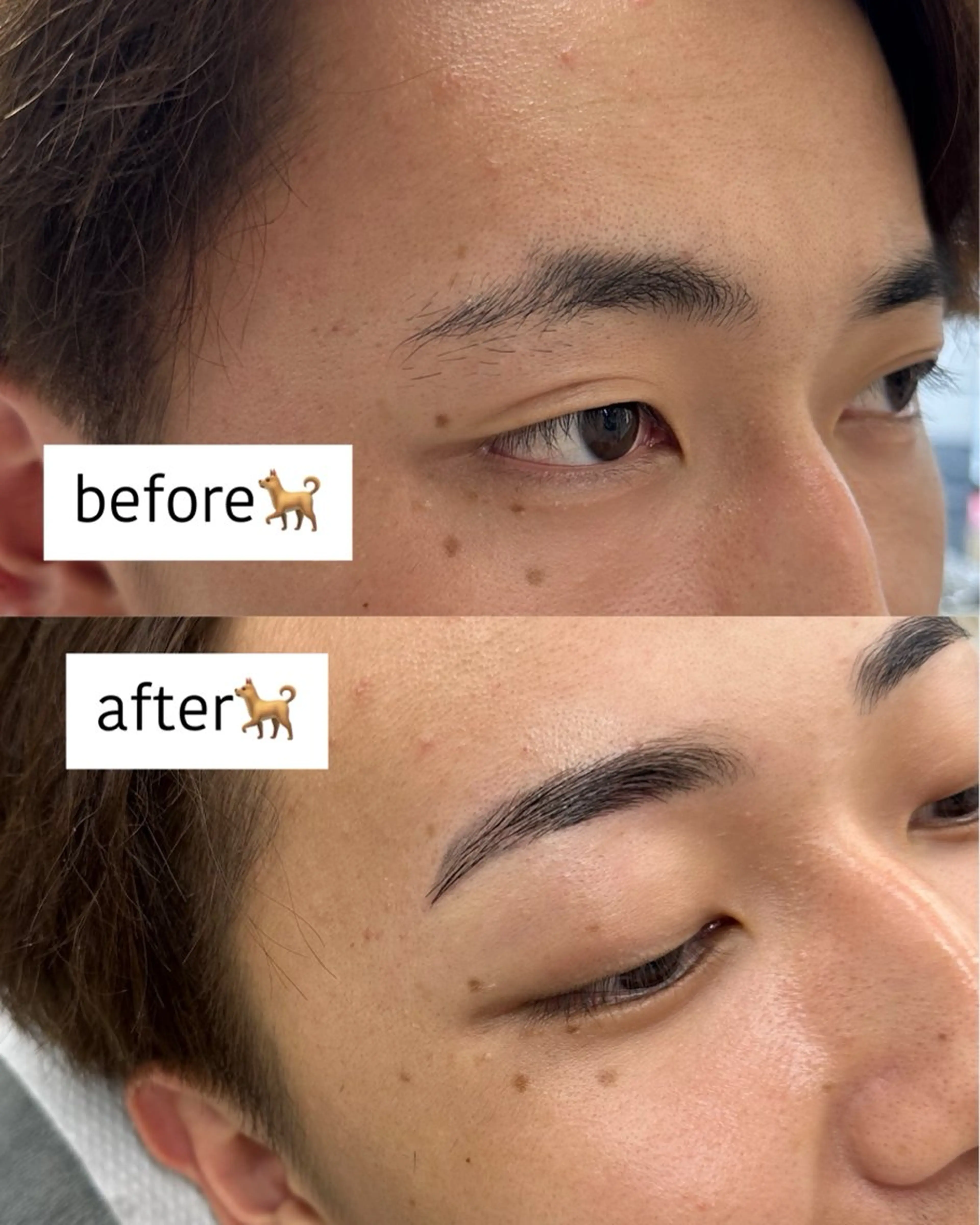 メンズ アイブロウ メンズパーマ 眉毛ワックス脱毛 SHOT KOTONEの眉毛・アイブロウイメージ