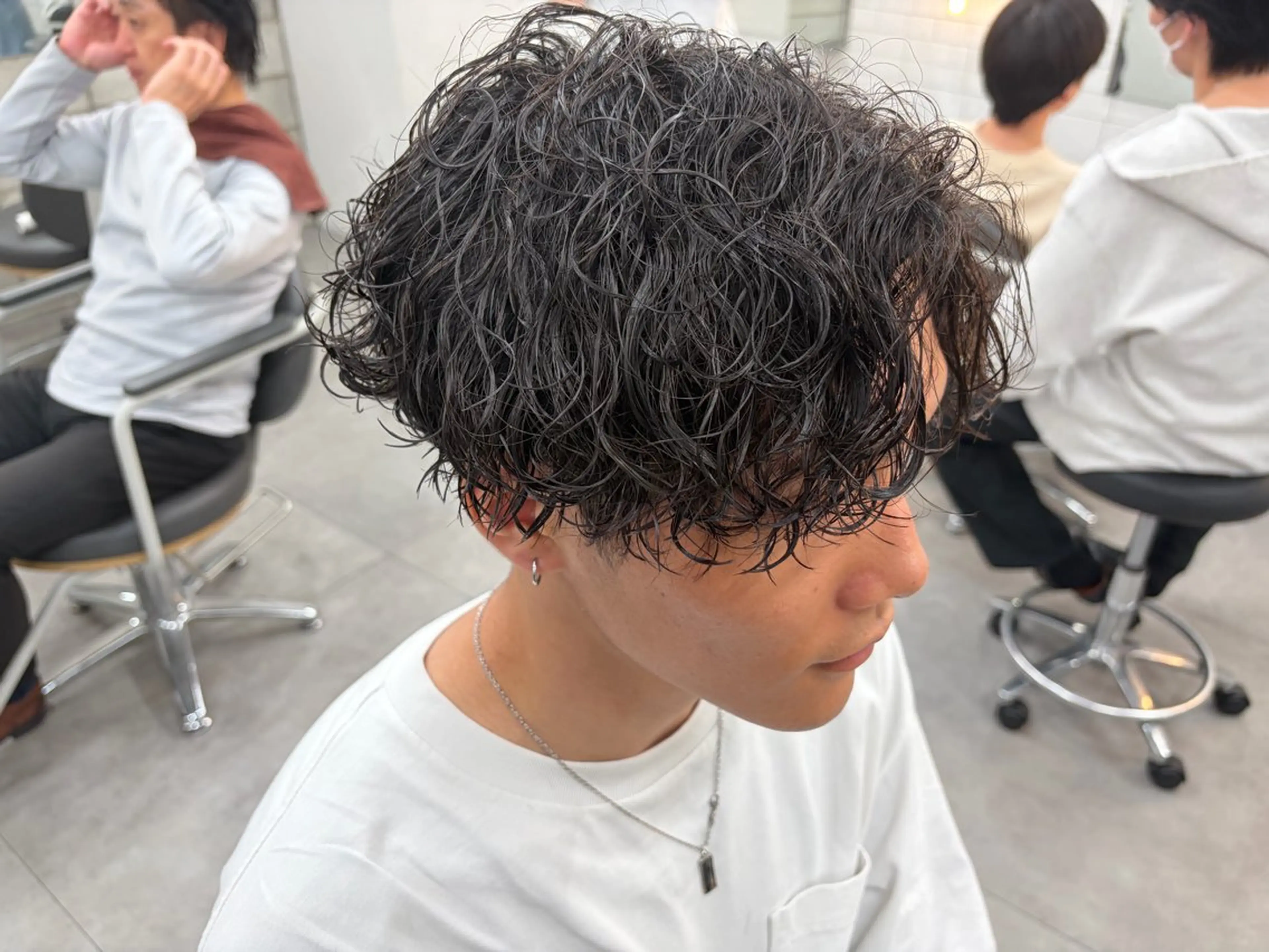 パーマ カット パーマ メンズパーマ外屋敷 航のヘアスタイル
