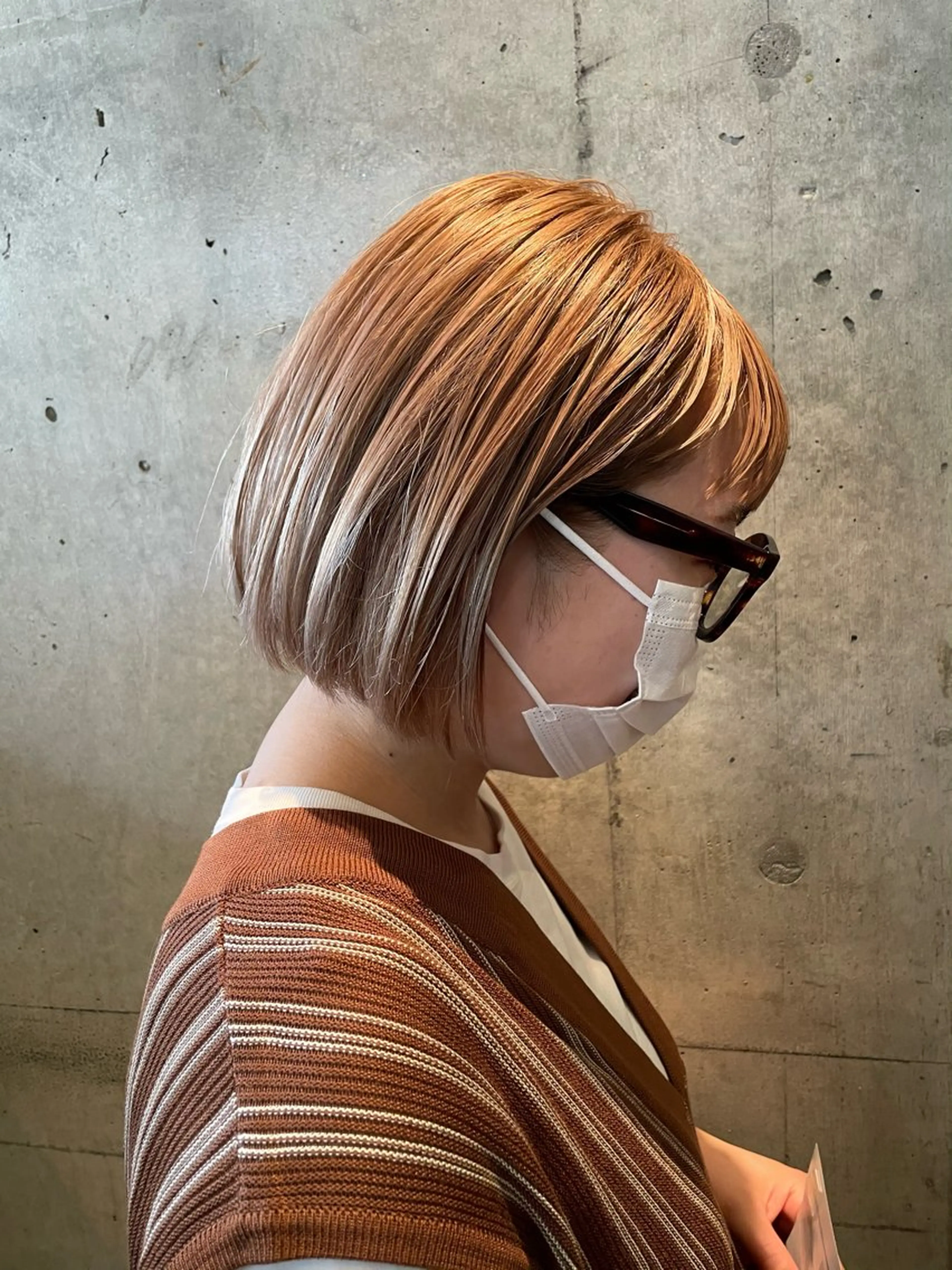 ショート カラー カット ヘアカラー ショート/ボブ/ メンズ/縮毛矯正のヘアスタイル