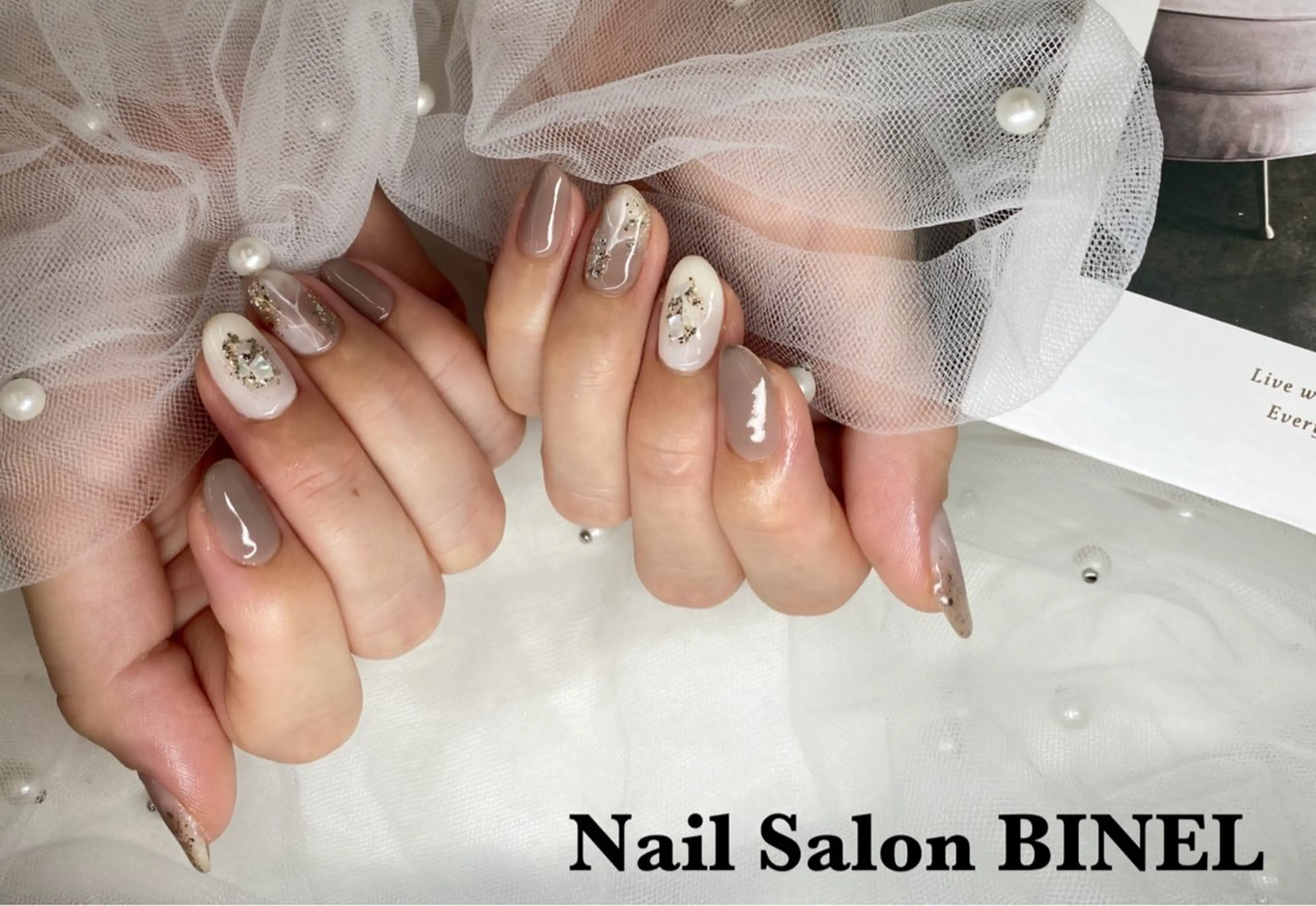 ネイル 持ち込み ニュアンスネイル H. Yuukaのネイルデザイン