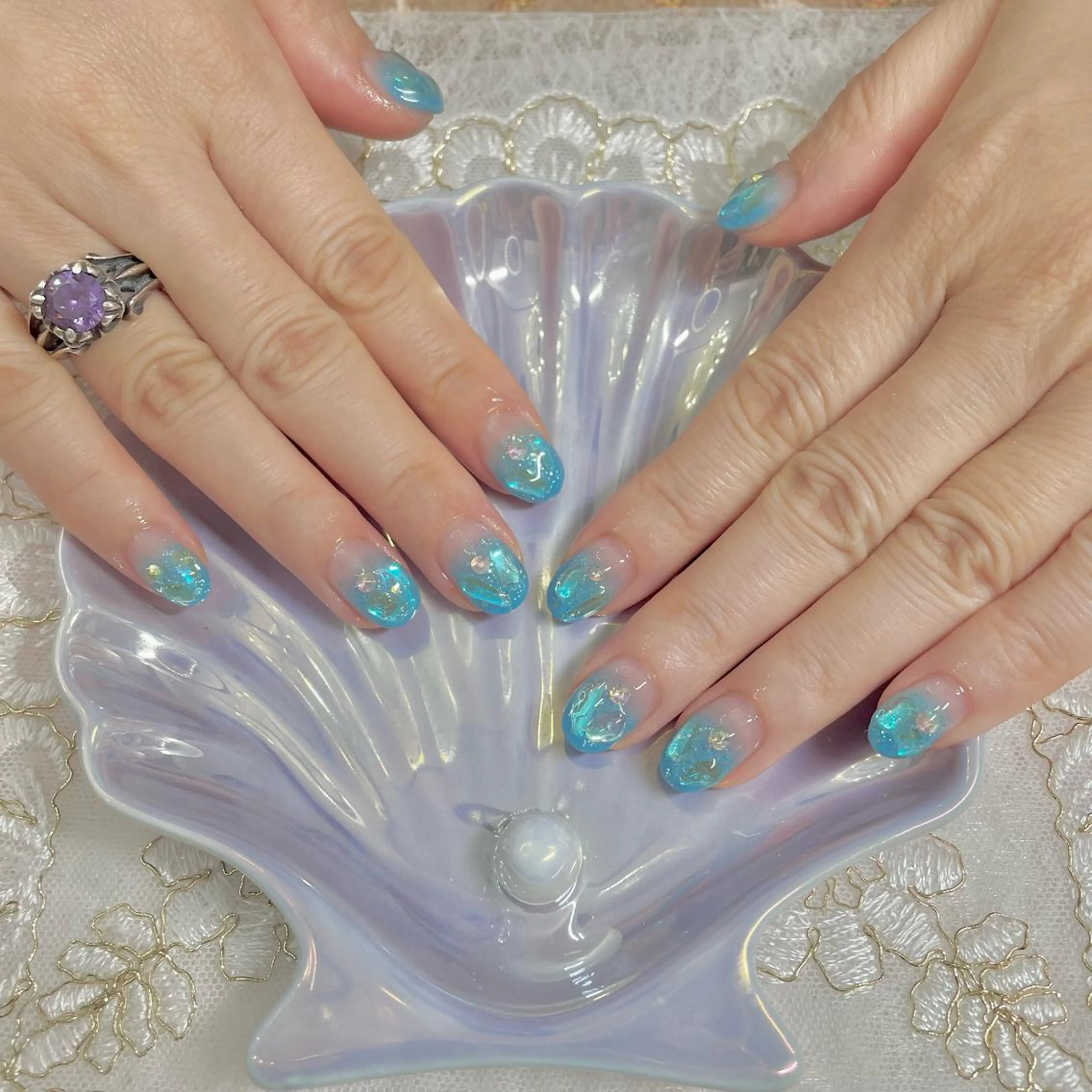 ネイル クリアネイル ジェルネイル J terrace Nailのネイルデザイン