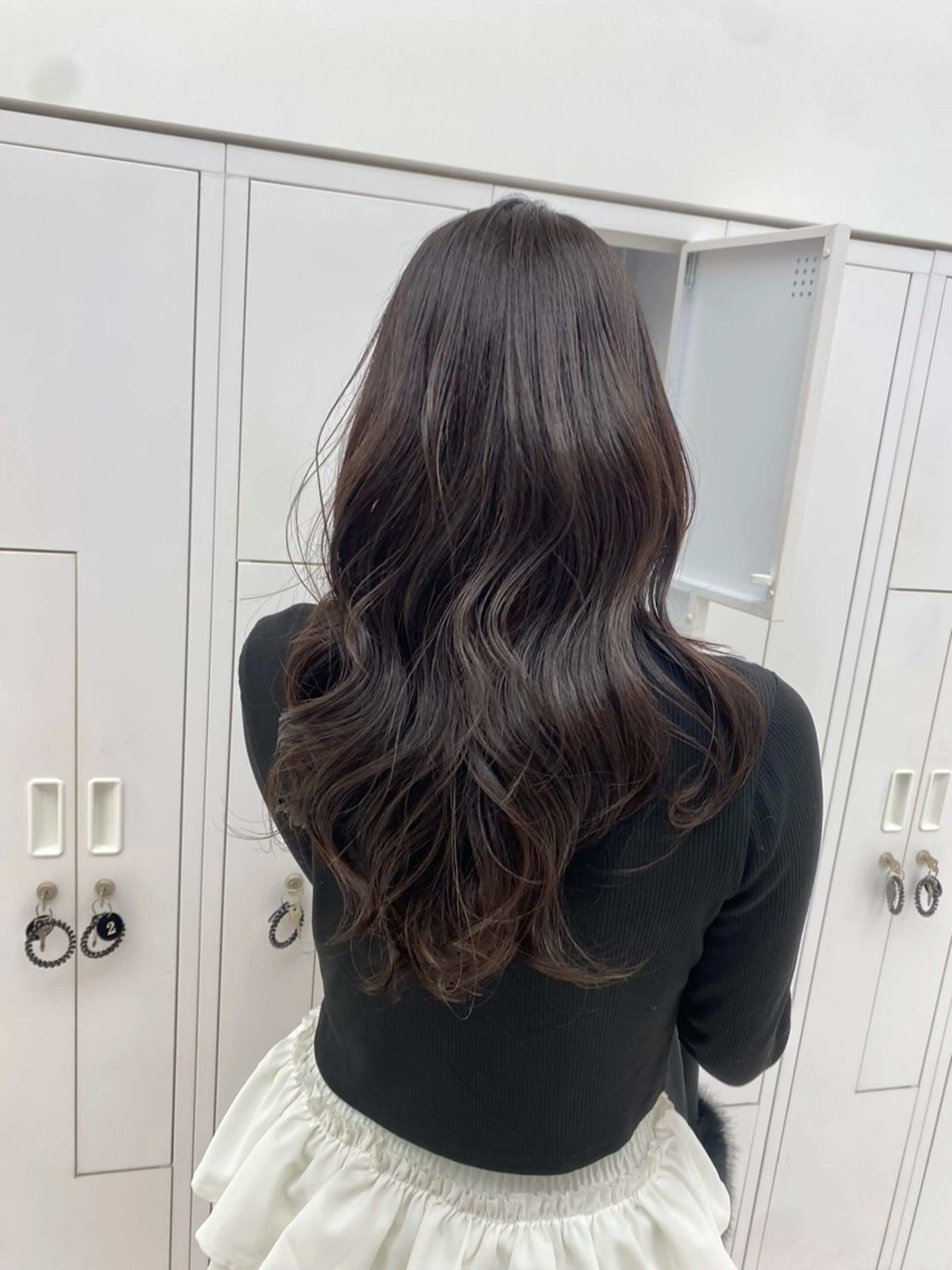 セミロング カラー 透明感カラー🫧銀座 sana໒꒱· ﾟのヘアスタイル