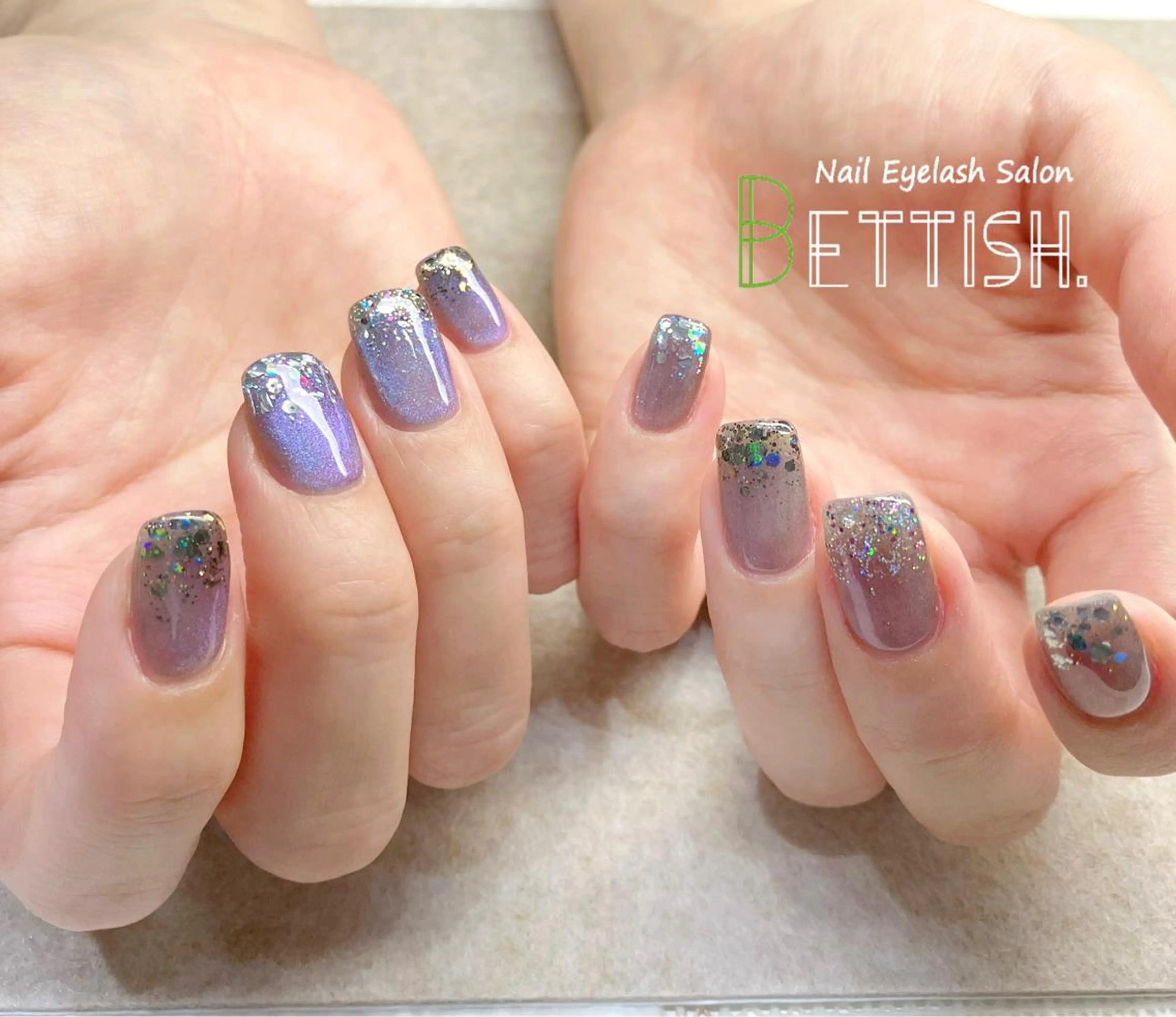 ネイル ラメ(グリッター) ラメグラデーション マグネットネイル ハンドネイル BETTISH. KUMIKO☺︎︎のネイルデザイン