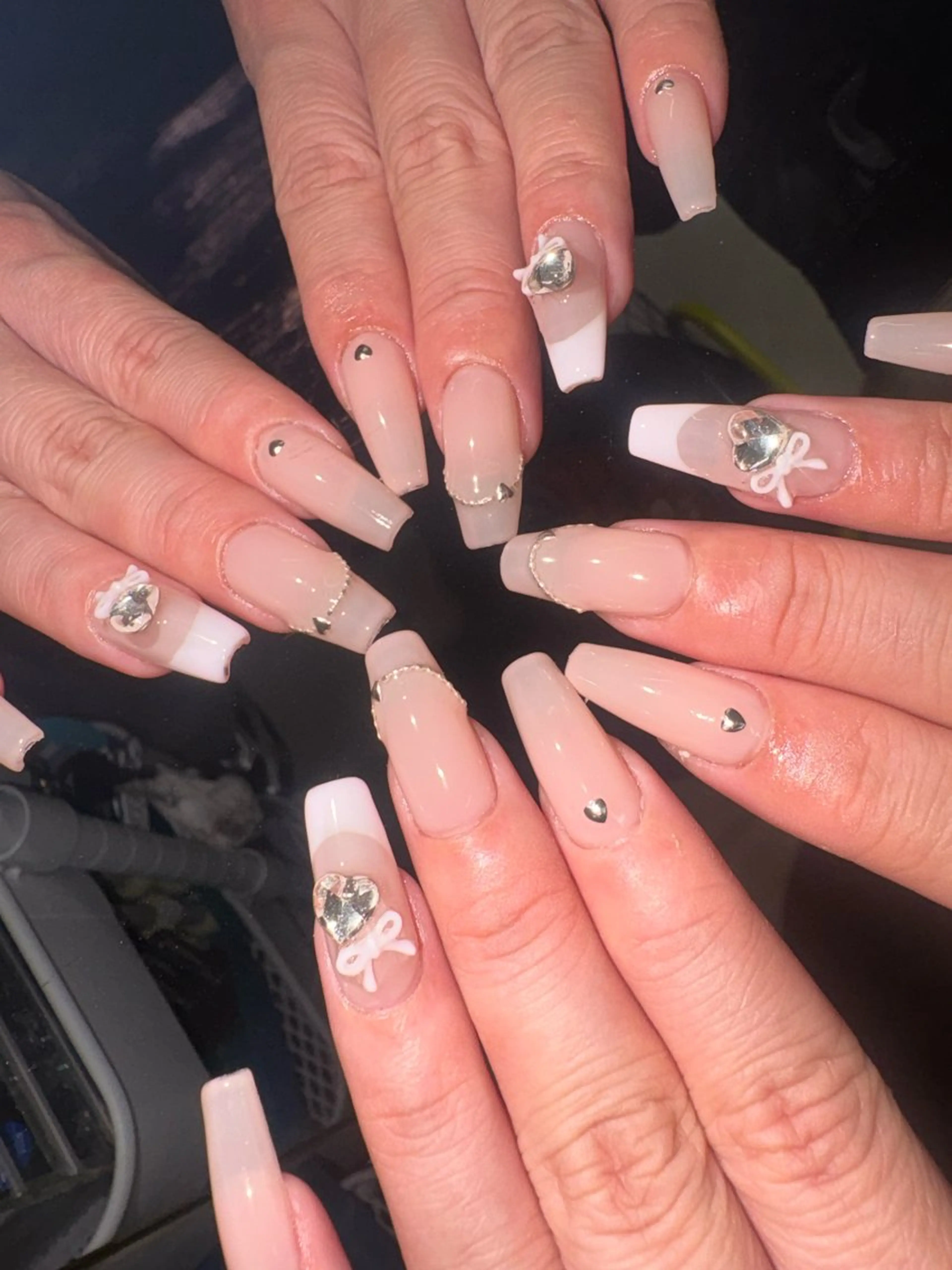 ネイル 持ち込み シンプルネイル ハンドネイル 33nail✴️栄 スミレ❇️Gel-xのネイルデザイン