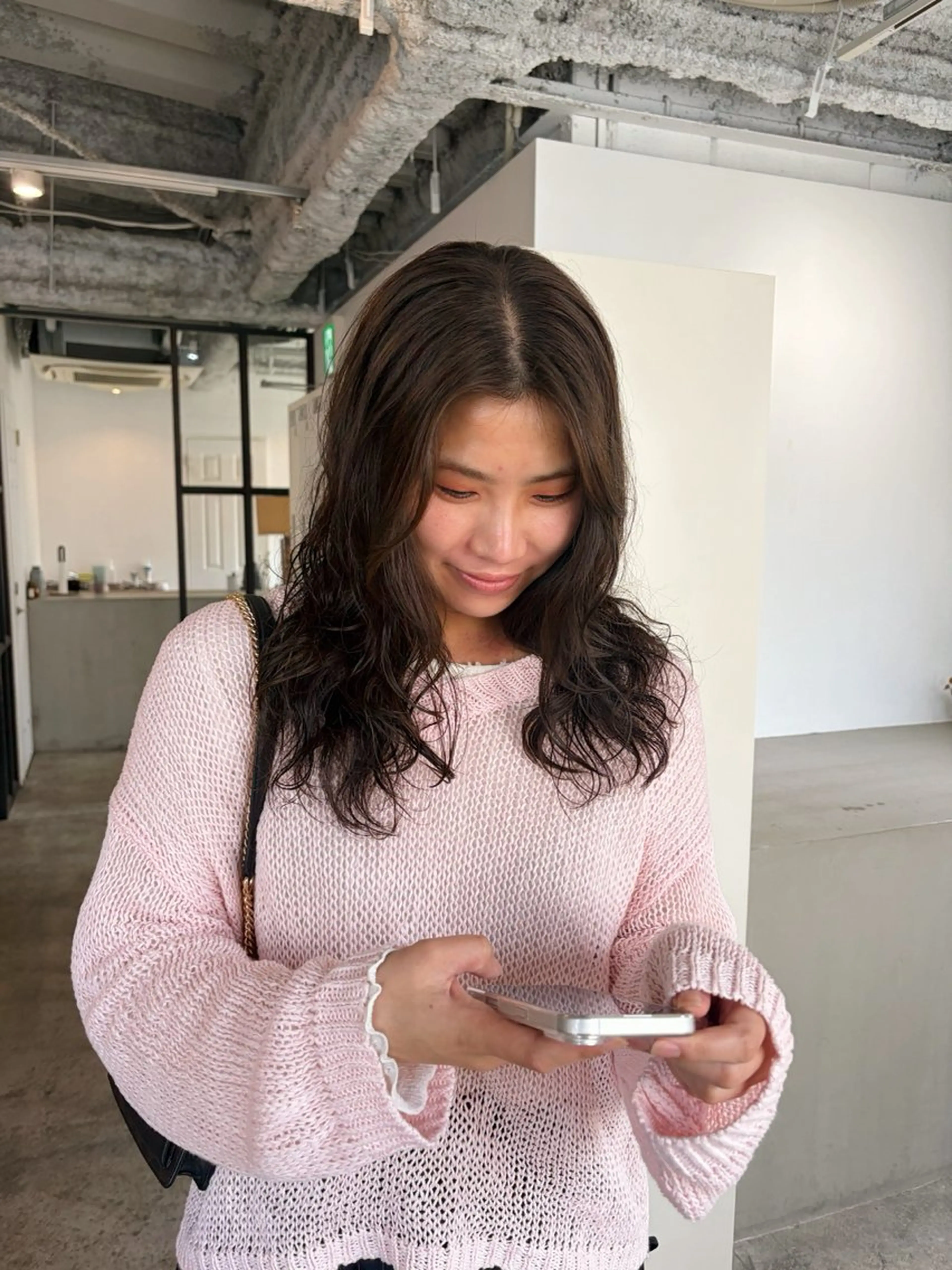 ミディアム ミディアムパーマ カット ヘアカラー 🧣misaki 🧣のヘアスタイル