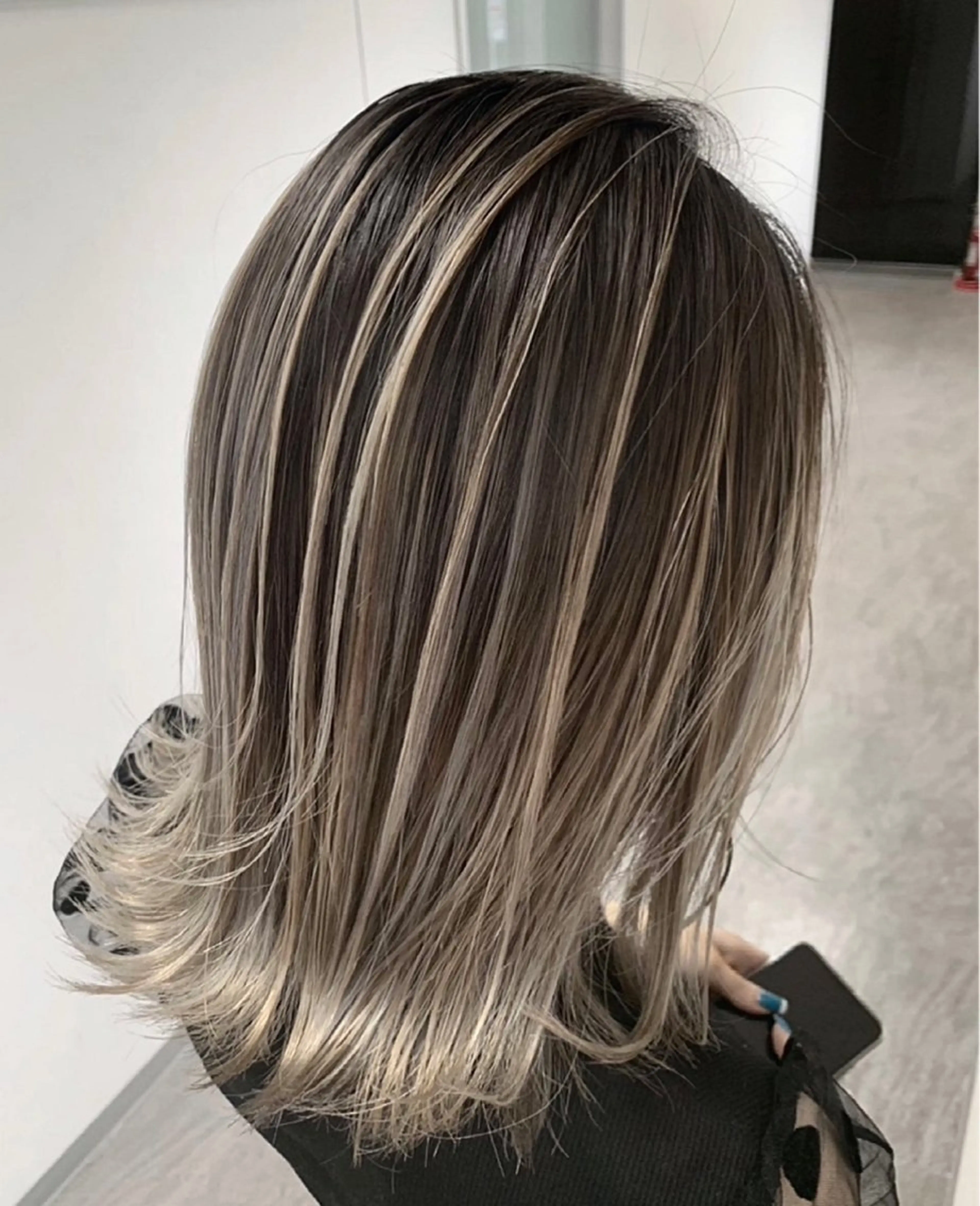 ミディアム カラー キッズ ブリーチ ヘアカラー PARK by CREAM所属・松井那津子 /ハイライトブリーチのヘアスタイル