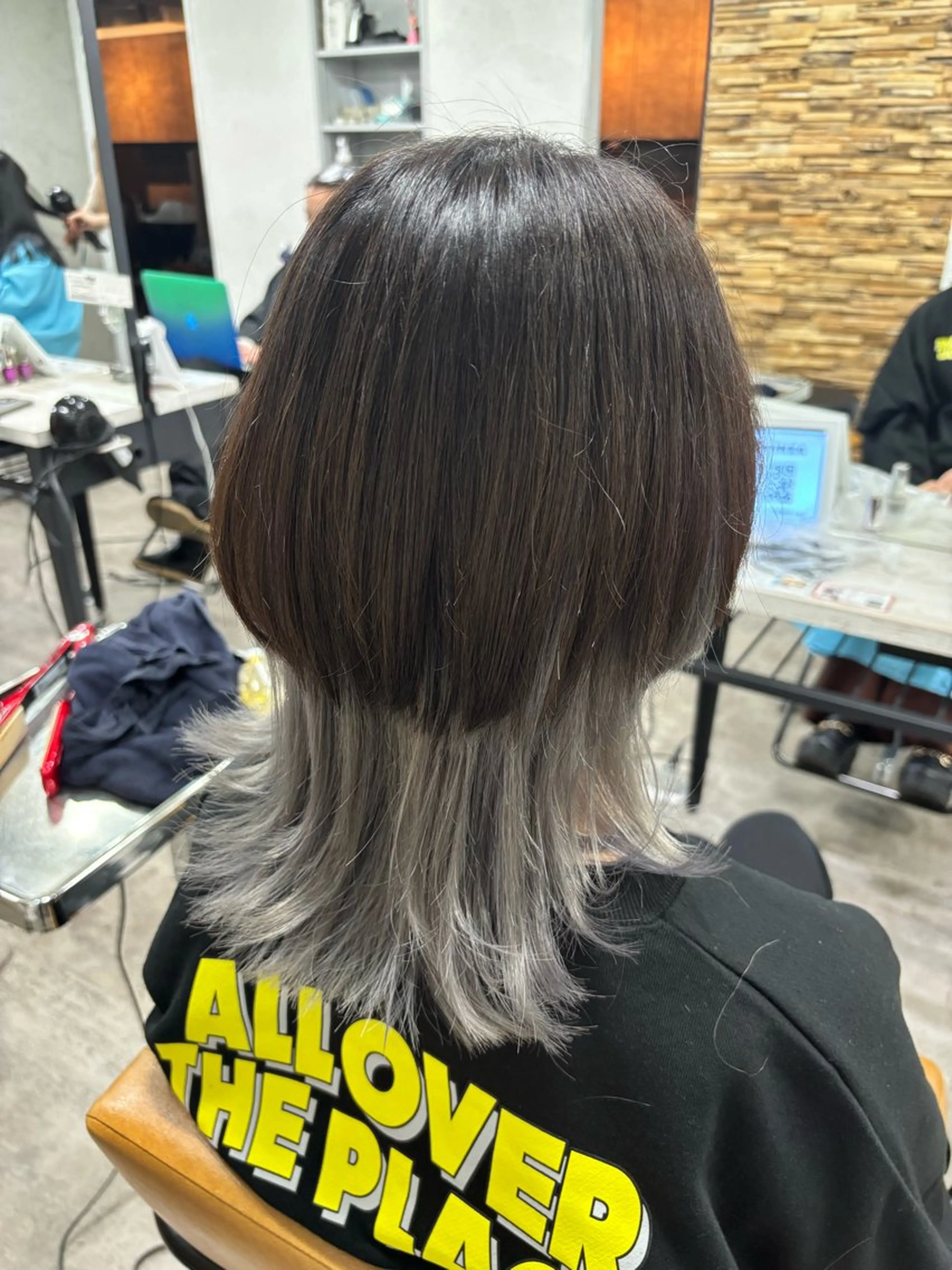 ロング カラー カット ヘアカラー トリートメント ヘッドスパ ヘアセット ️韓国ヘア／レイヤー カットYūka❤️のヘアスタイル