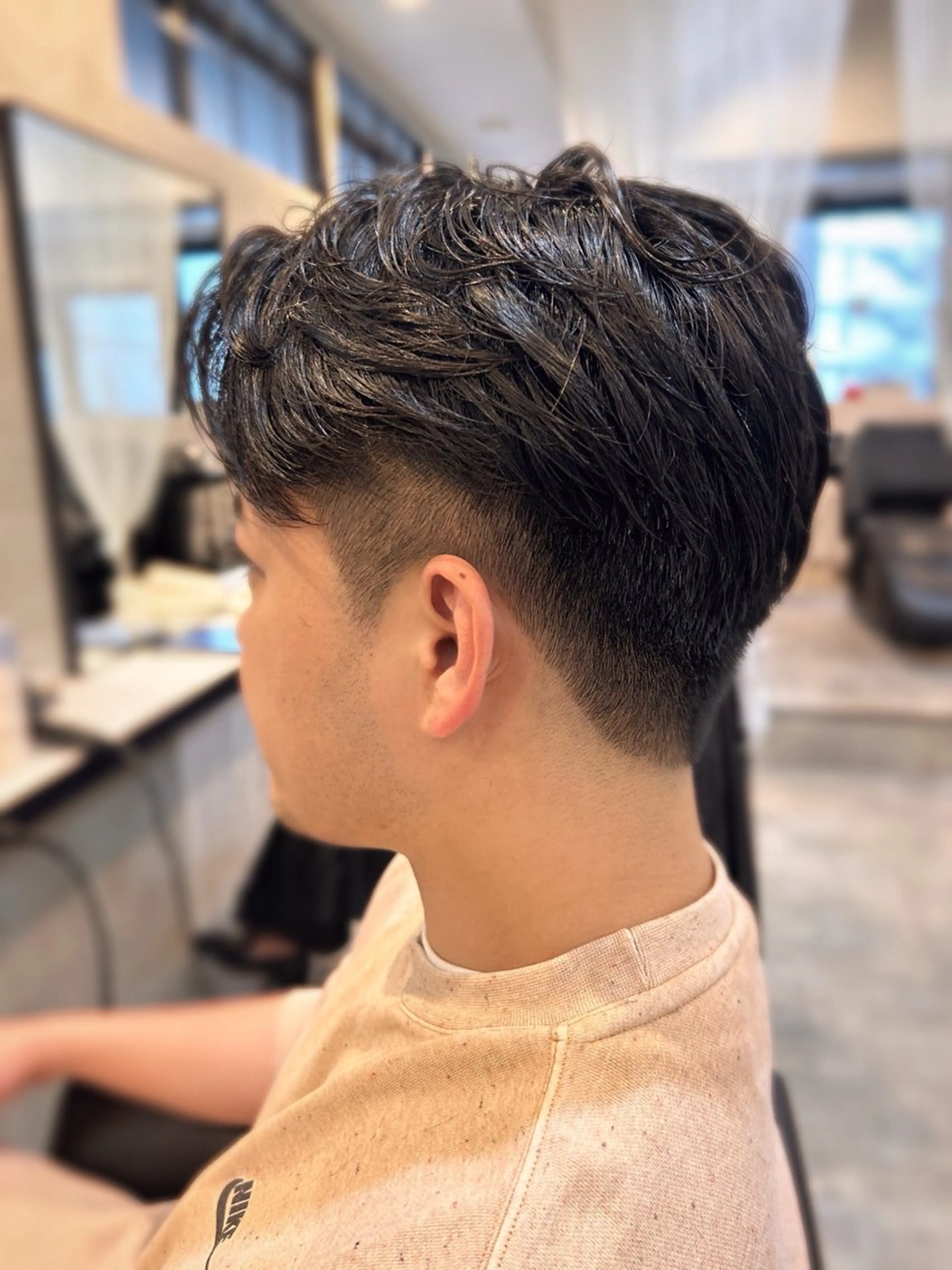 ショート パーマ メンズ 奈良 優輝のヘアスタイル