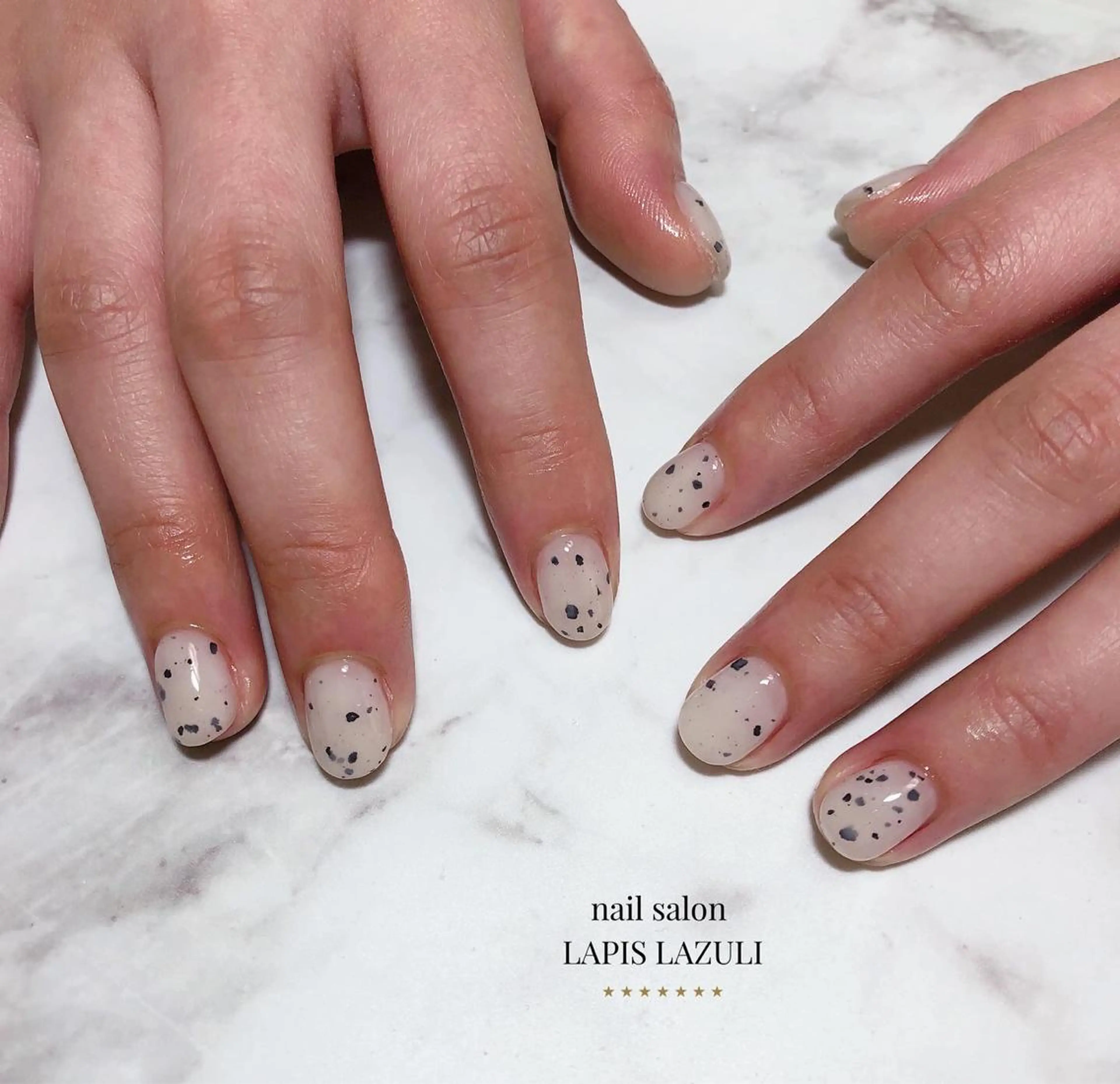 ネイル ハンドネイル nail salon ラピスラズリのネイルデザイン