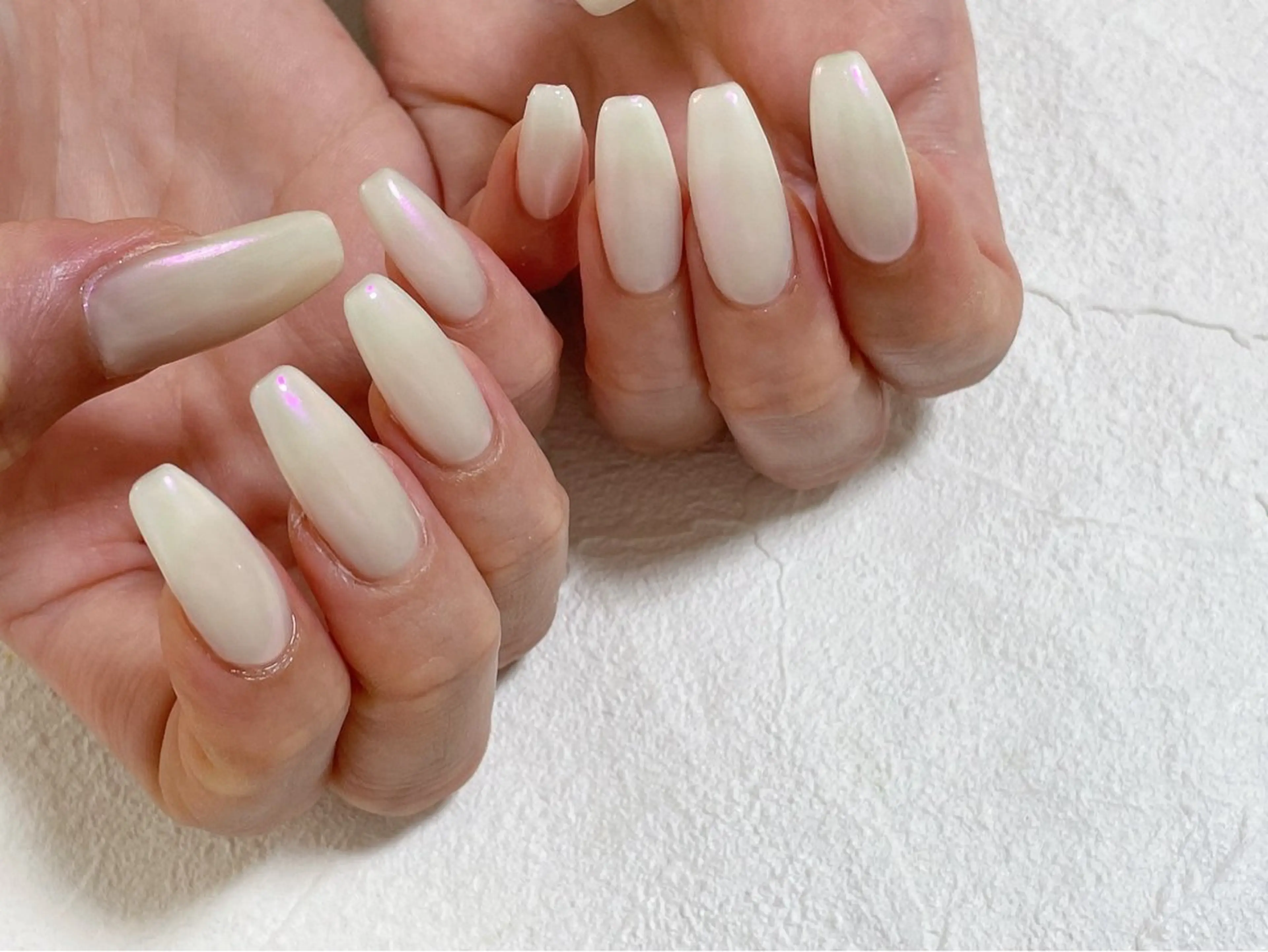 ネイル オーロラネイル フットネイル フレンチネイル ジェルネイル 韓国ネイル kiki nail たまプラーザのネイルデザイン