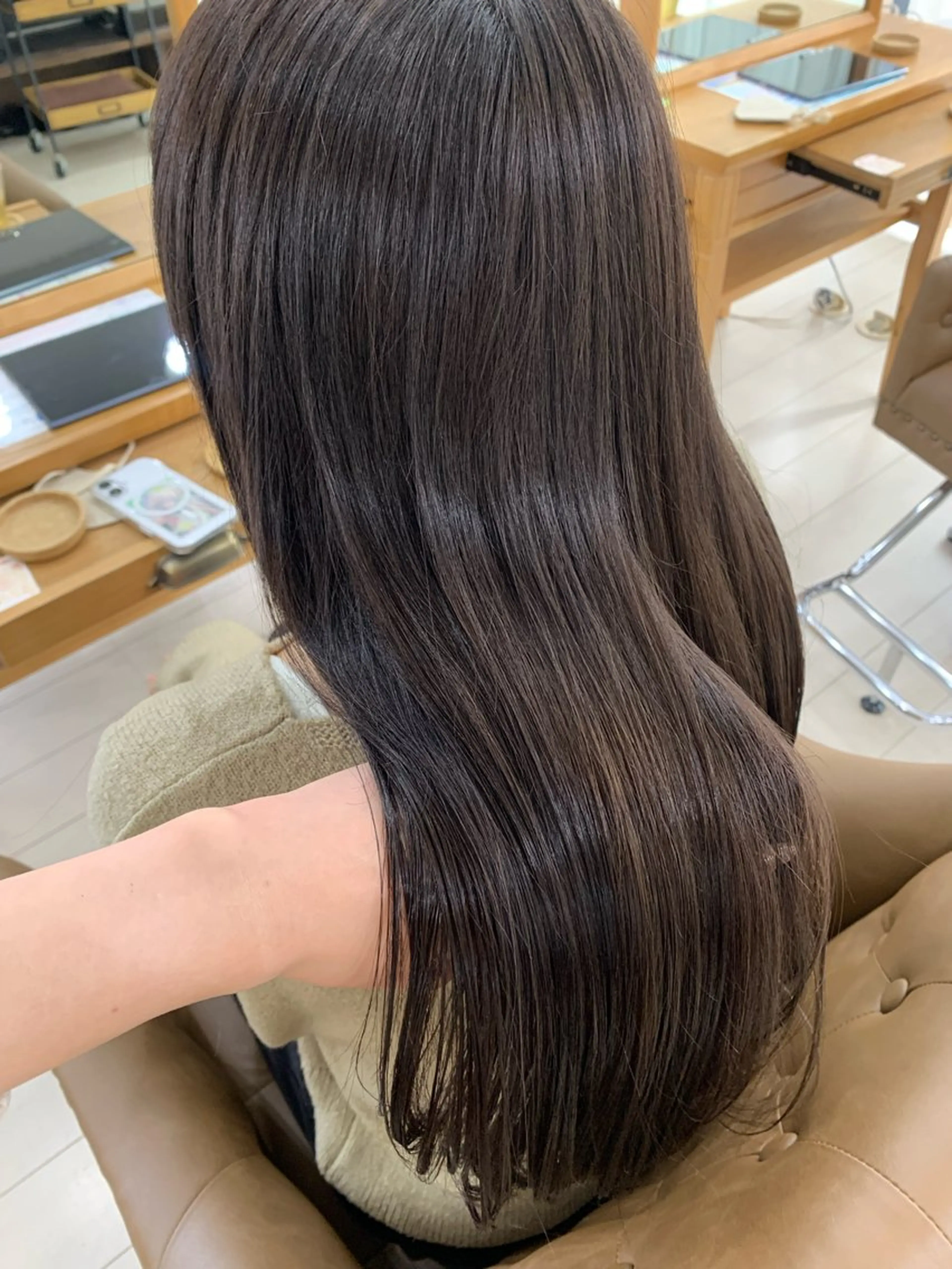 ロング カラー カット ヘアカラー トリートメント riho🪻暗髪/ 色持ちがいいカラーのヘアスタイル